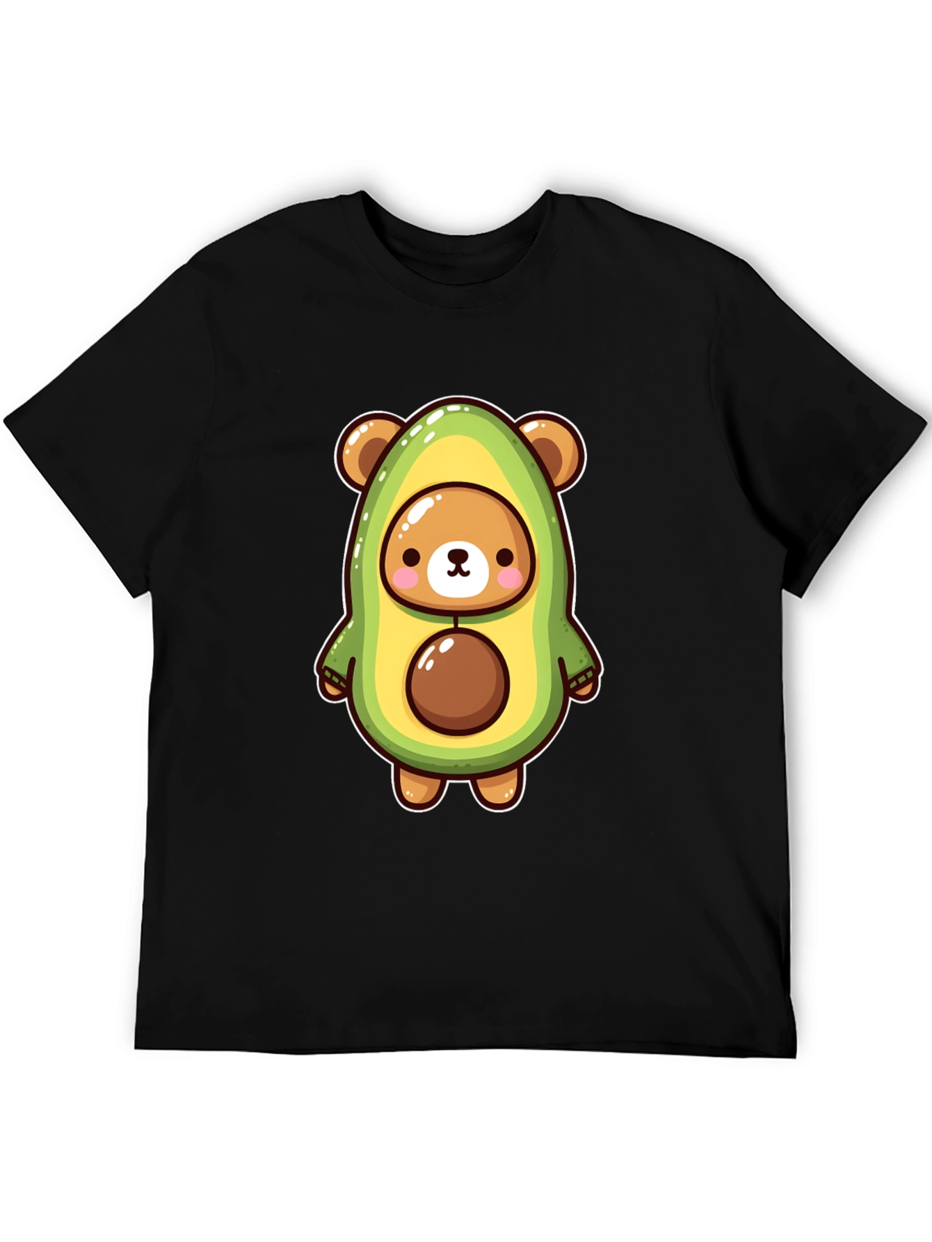 Black Avocado Bear Graphic Tee - Fun & Unique Design view 5