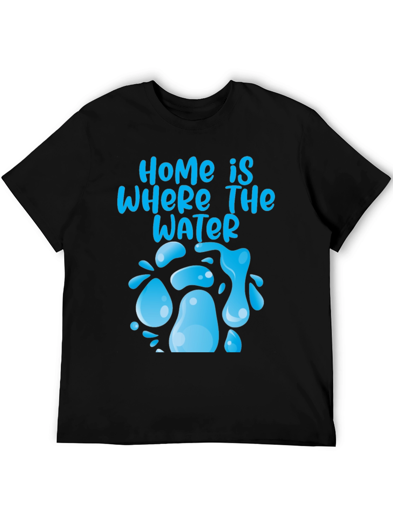 Home is Where the Water T-Shirt - Unisex Black Tee - 5