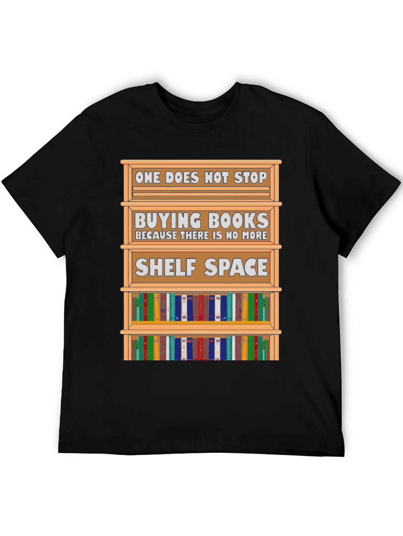 Black Book Lover T-Shirt: One Does Not Stop Buying view 5
