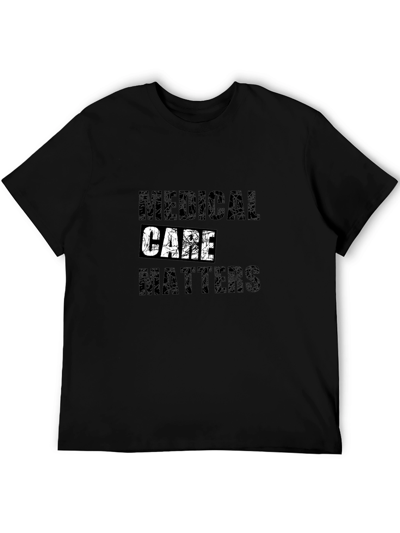 Black Medical Care Matters Graphic Tee view 5
