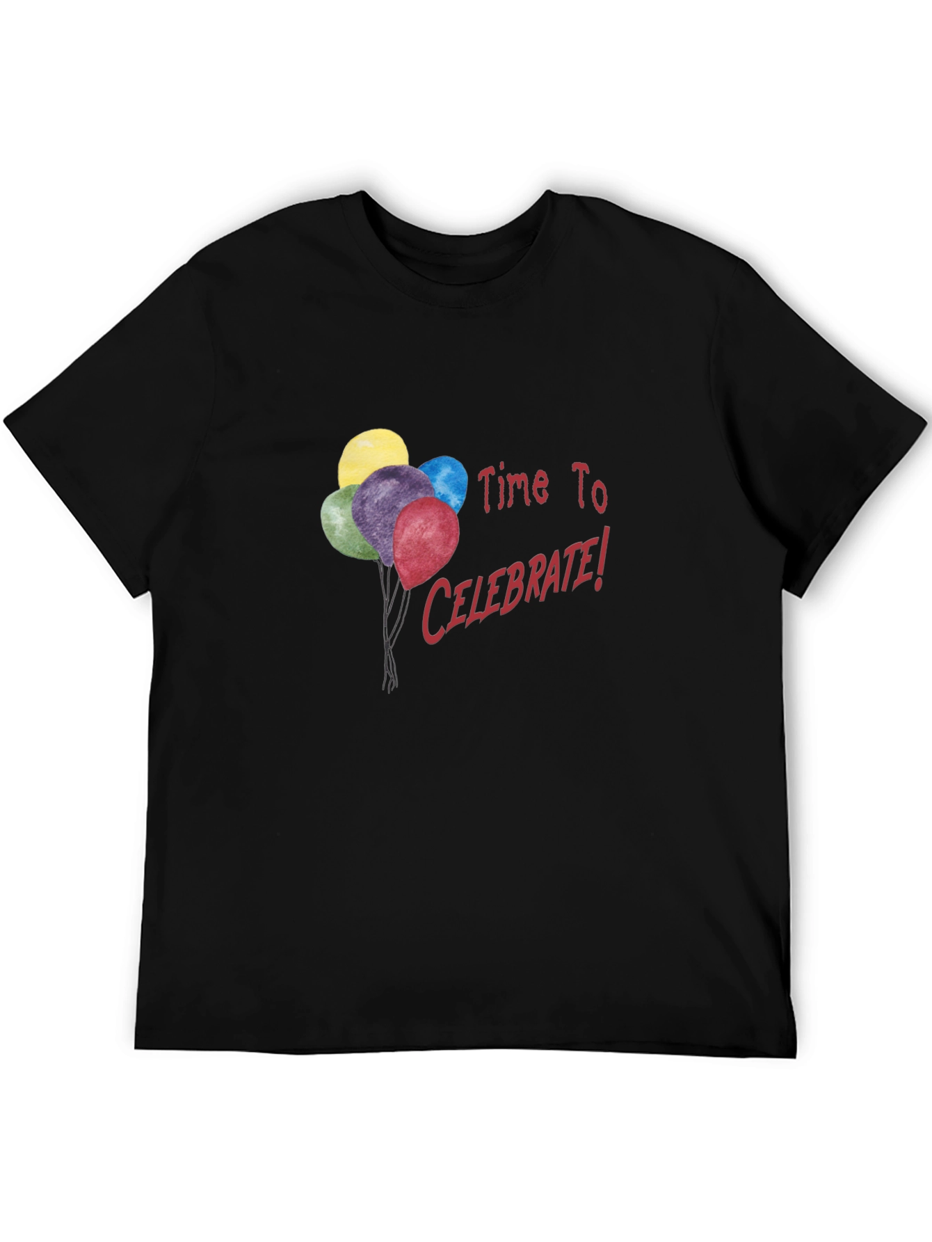 Black Time to Celebrate T-Shirt view 5