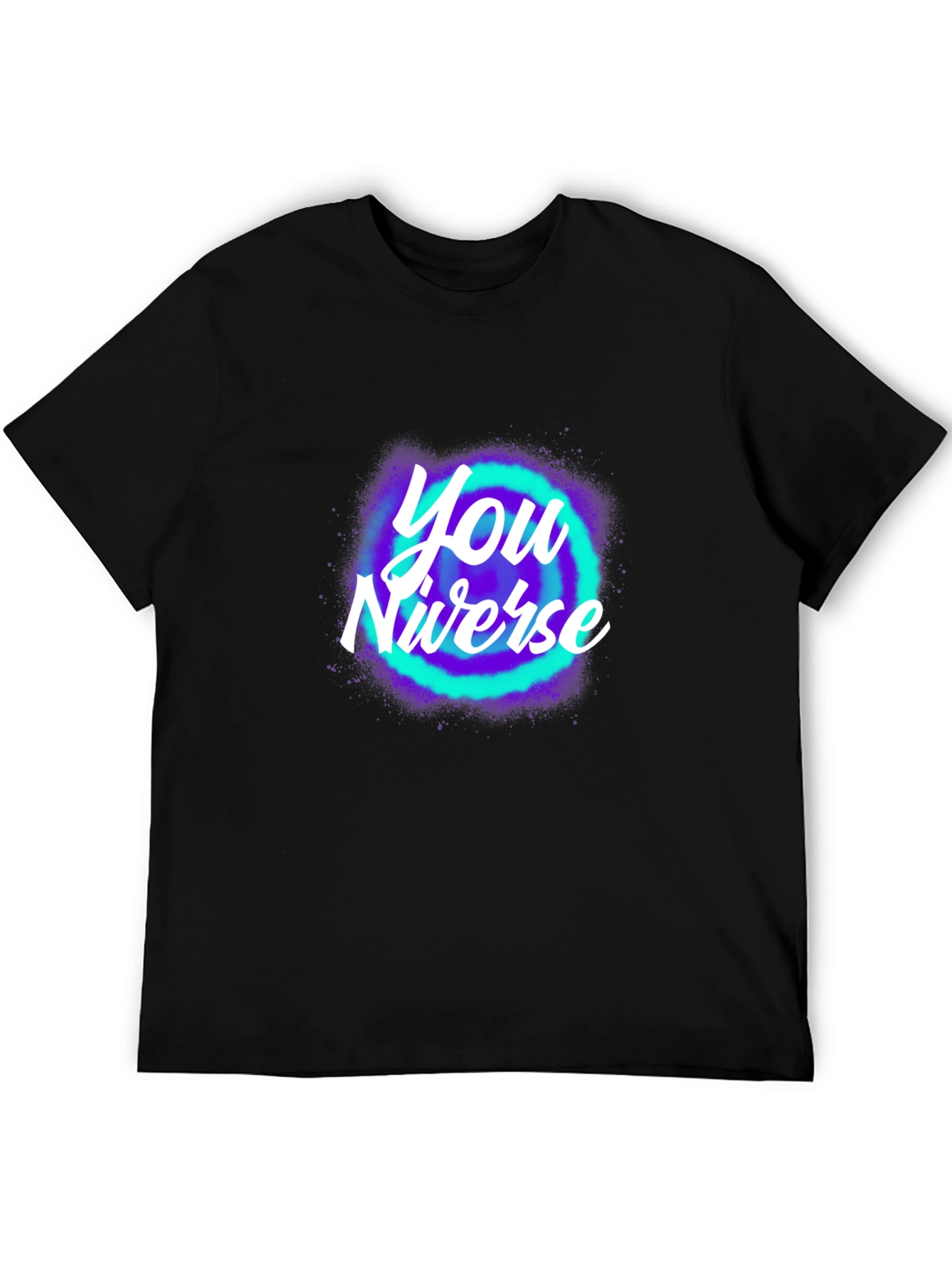 Black You Niverse Graphic T-Shirt - Trendy Black Tee view 5