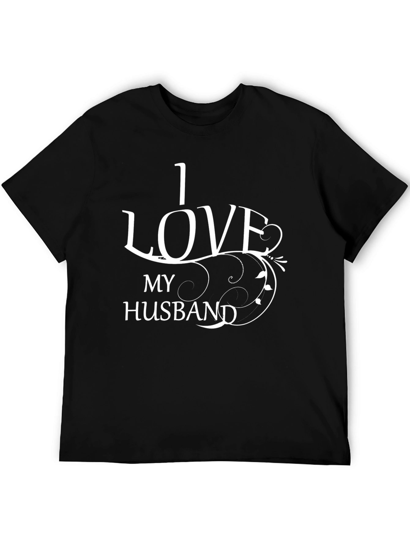 Black I Love My Husband Graphic T-Shirt view 5