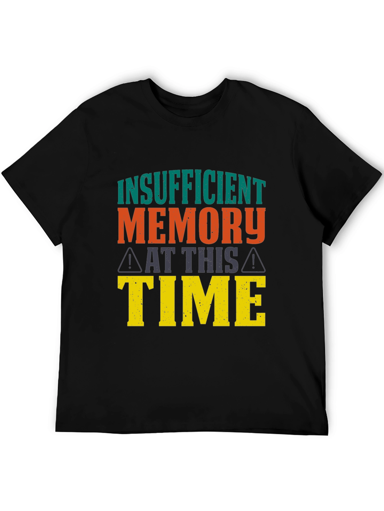 Black Insufficient Memory T-Shirt view 5