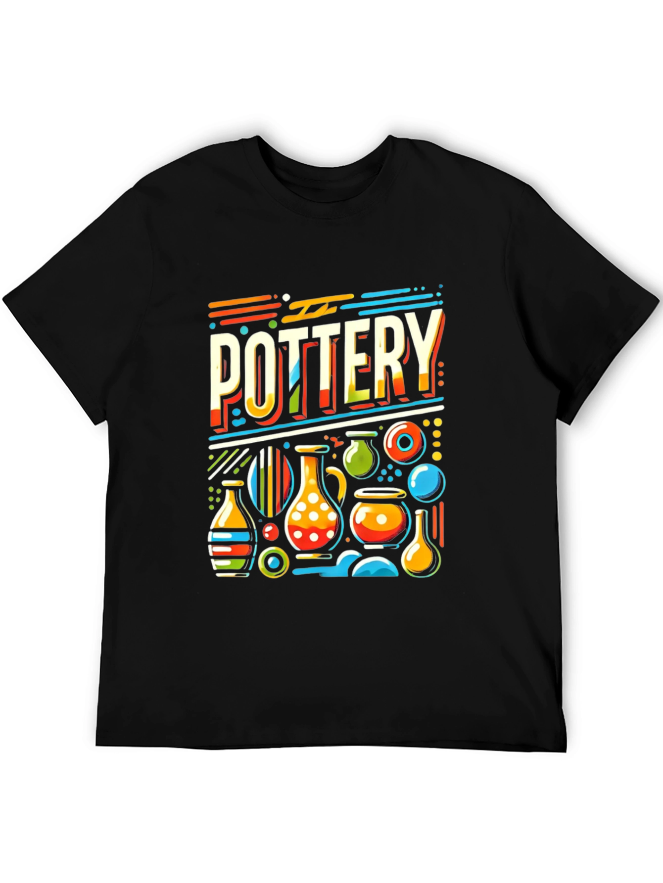 Pottery Graphic Tee - Artistic Ceramic Design - 5