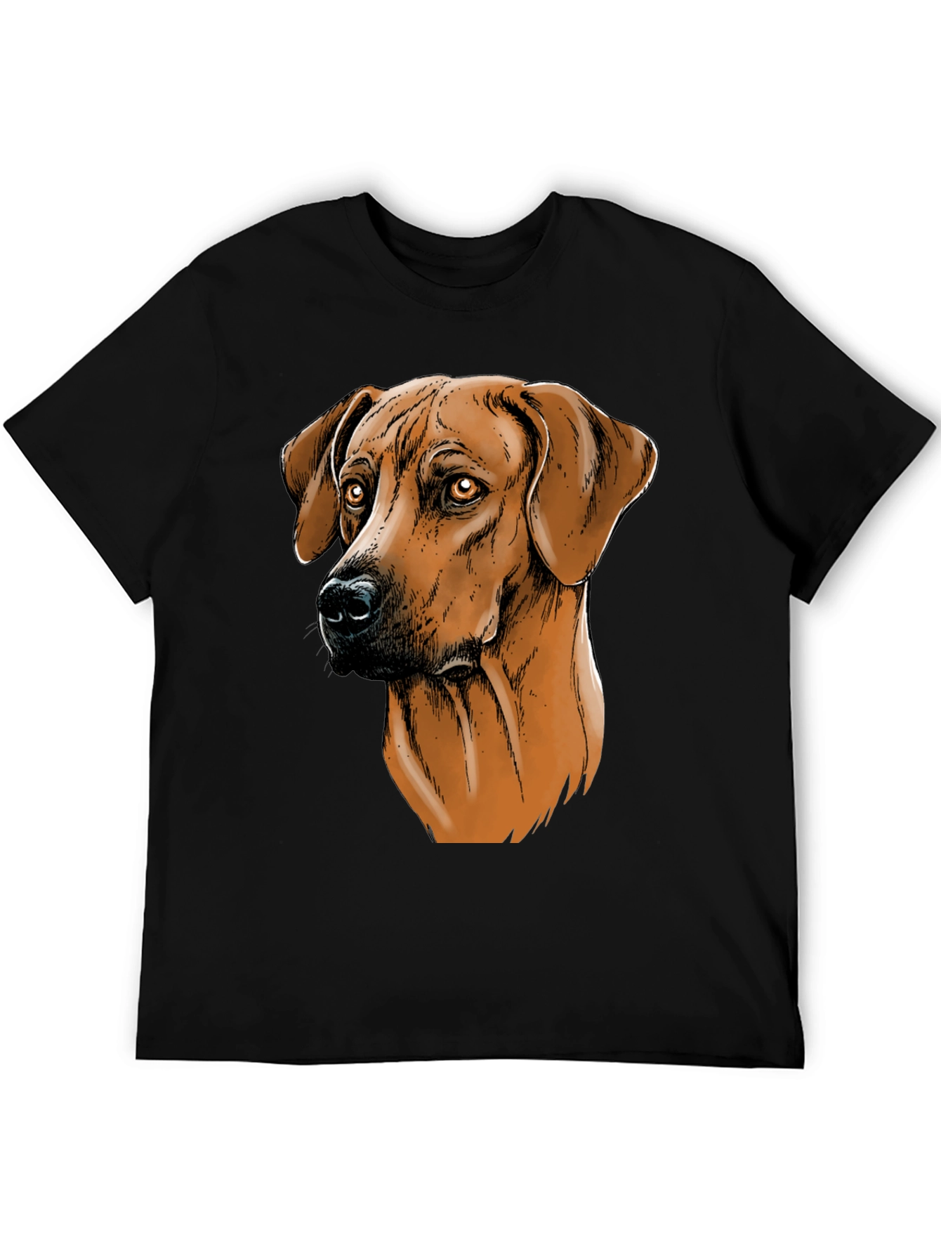 Black Rhodesian Ridgeback Dog Graphic T-Shirt view 5