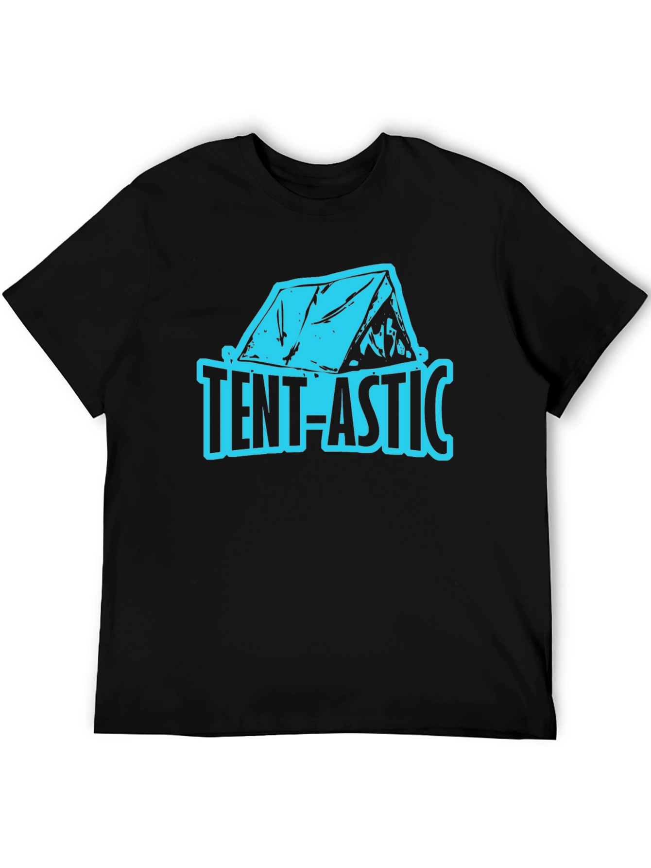 Black Tent-astic Graphic Tee - Camping Adventure Shirt view 5