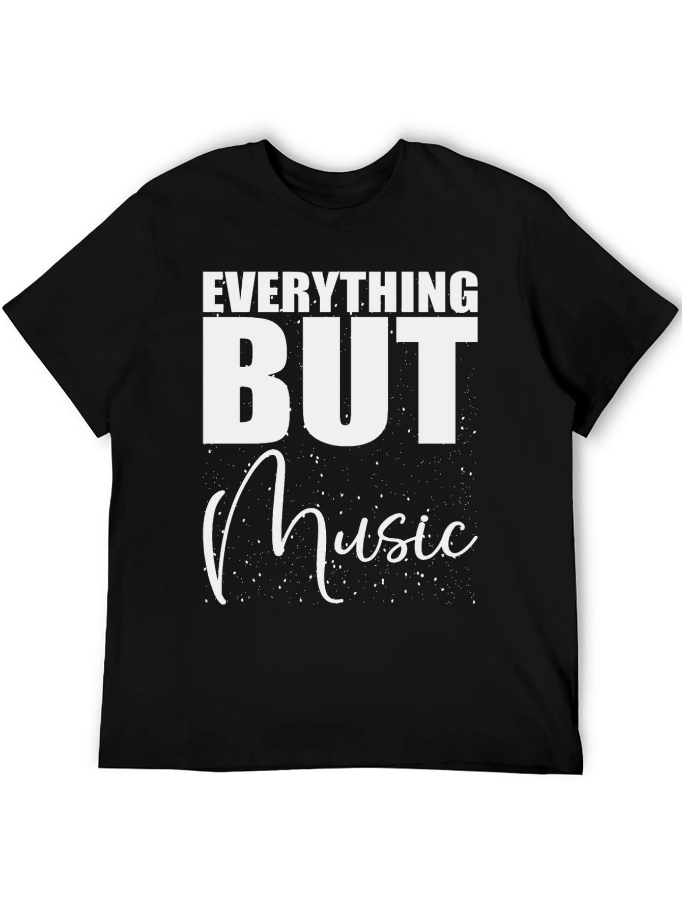 Everything But Music Black T-Shirt - 5