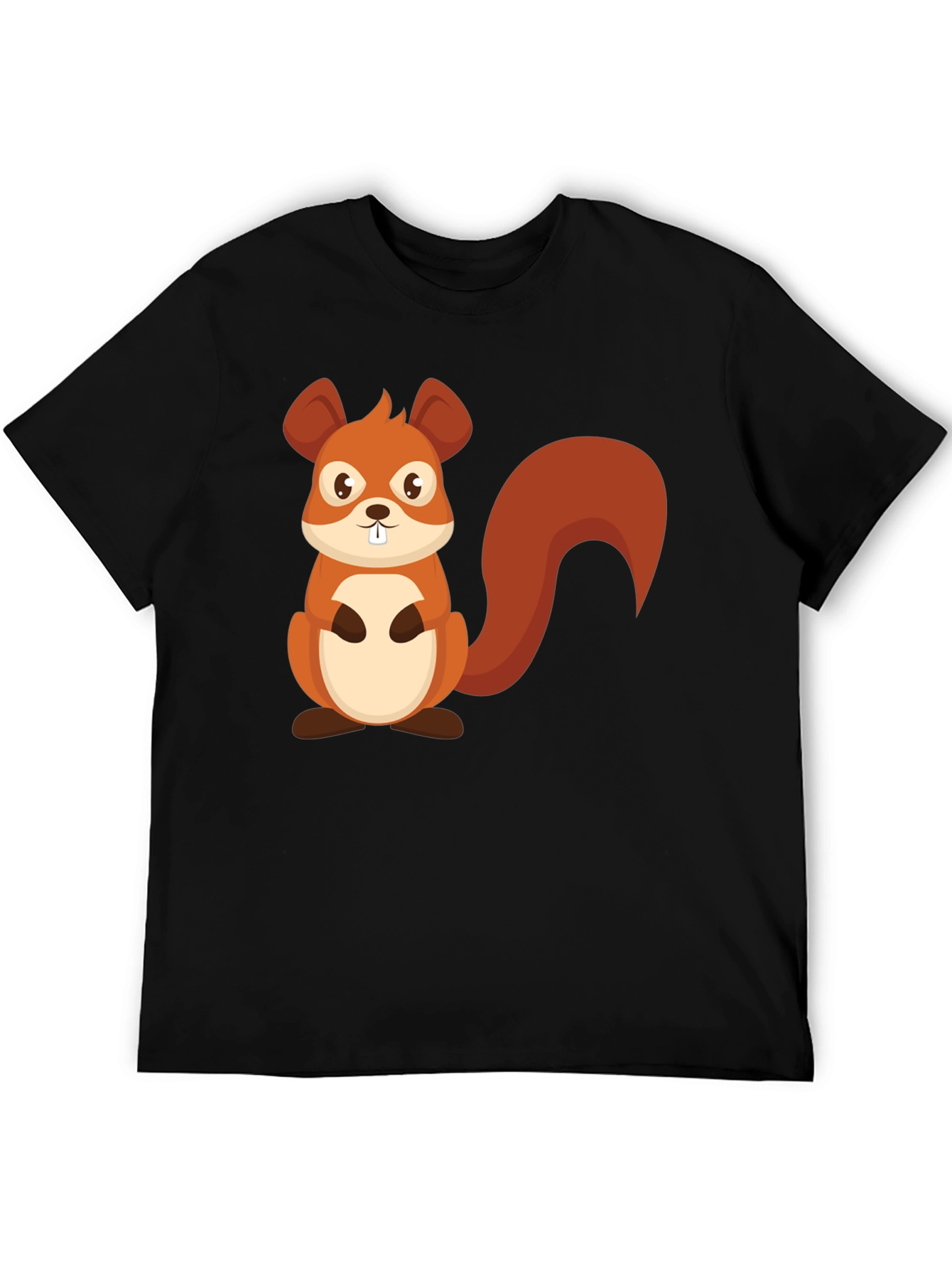 Black Squirrel Graphic Tee - Cute Cartoon Design view 5