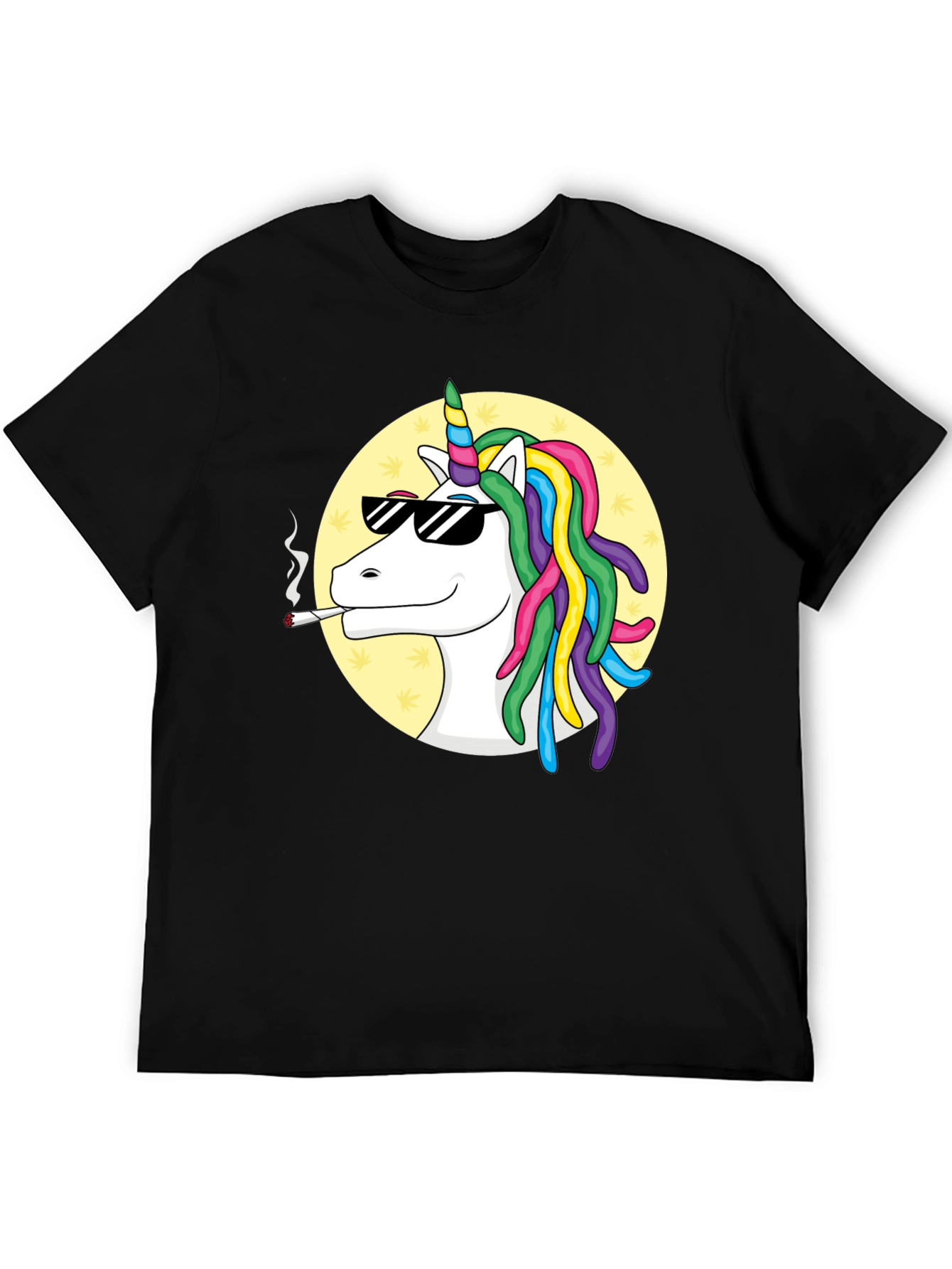 Black Cool Unicorn T-Shirt view 5