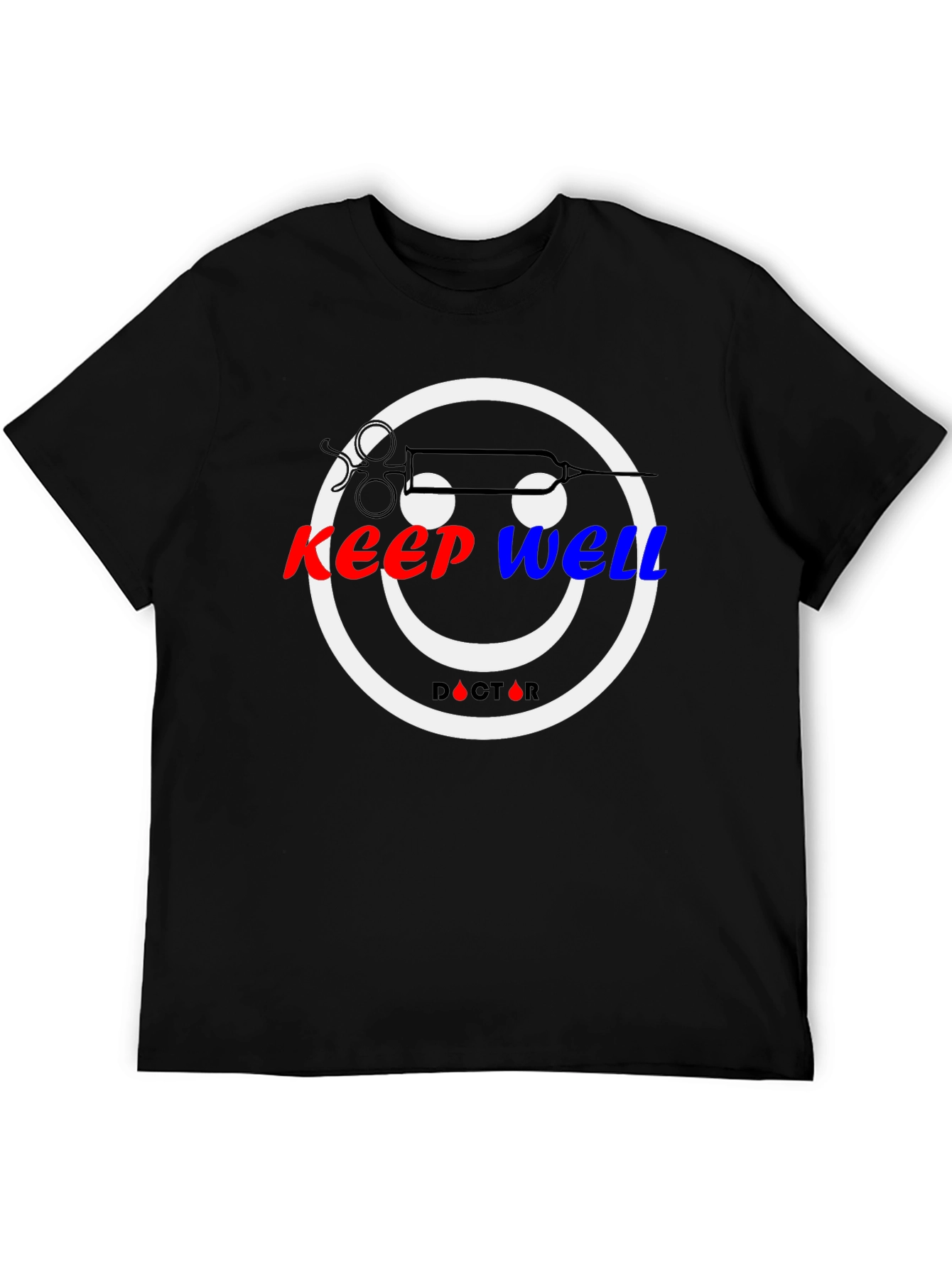 Black Keep Well Doctor T-Shirt view 5