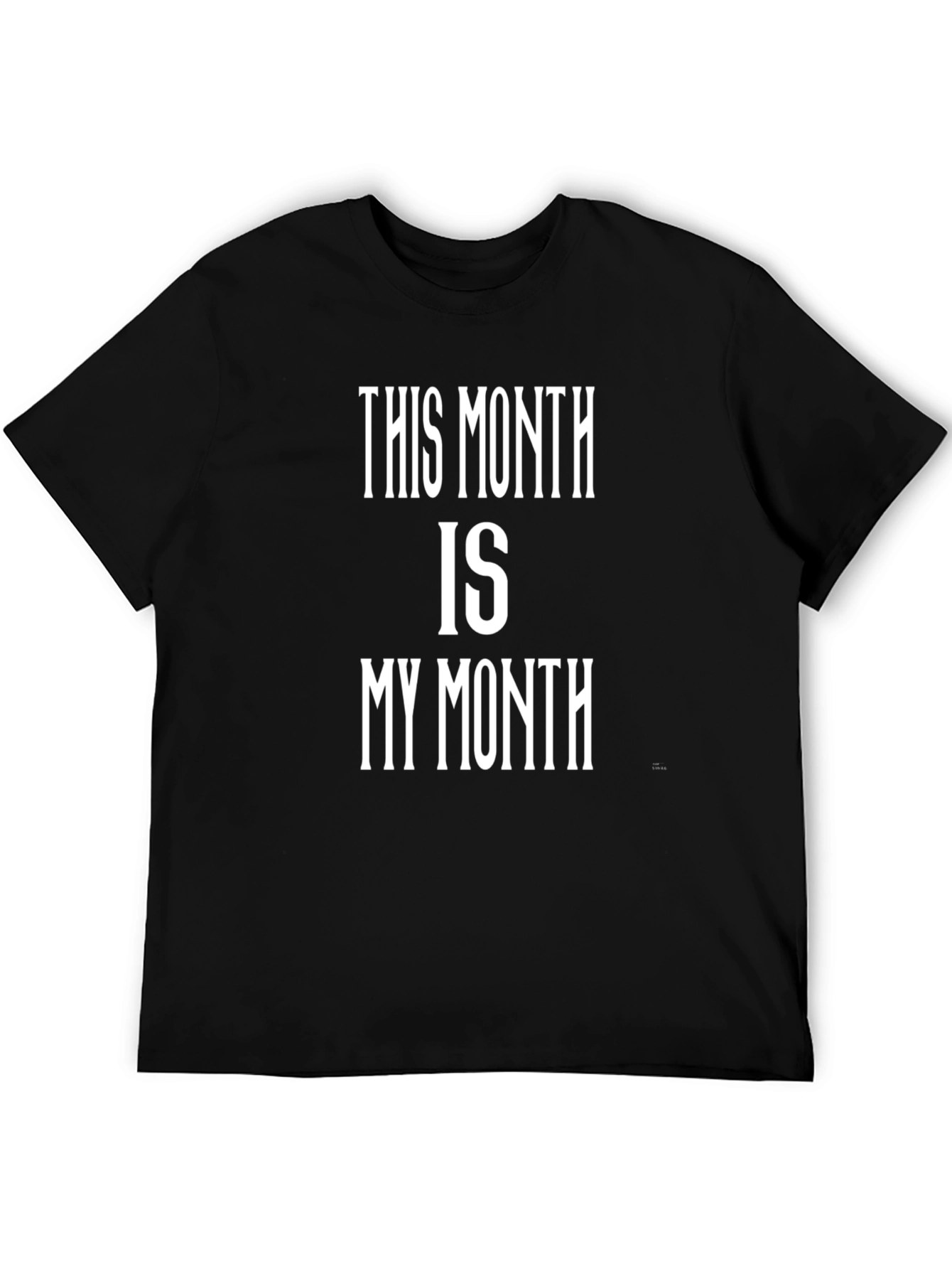 Black This Month is My Month - Men's Black T-Shirt view 5