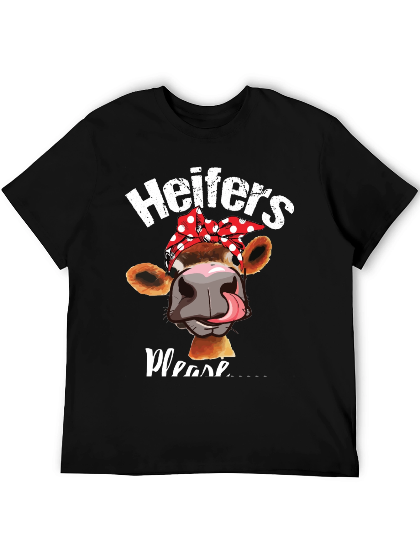 Black Heifers Please Graphic Tee view 5