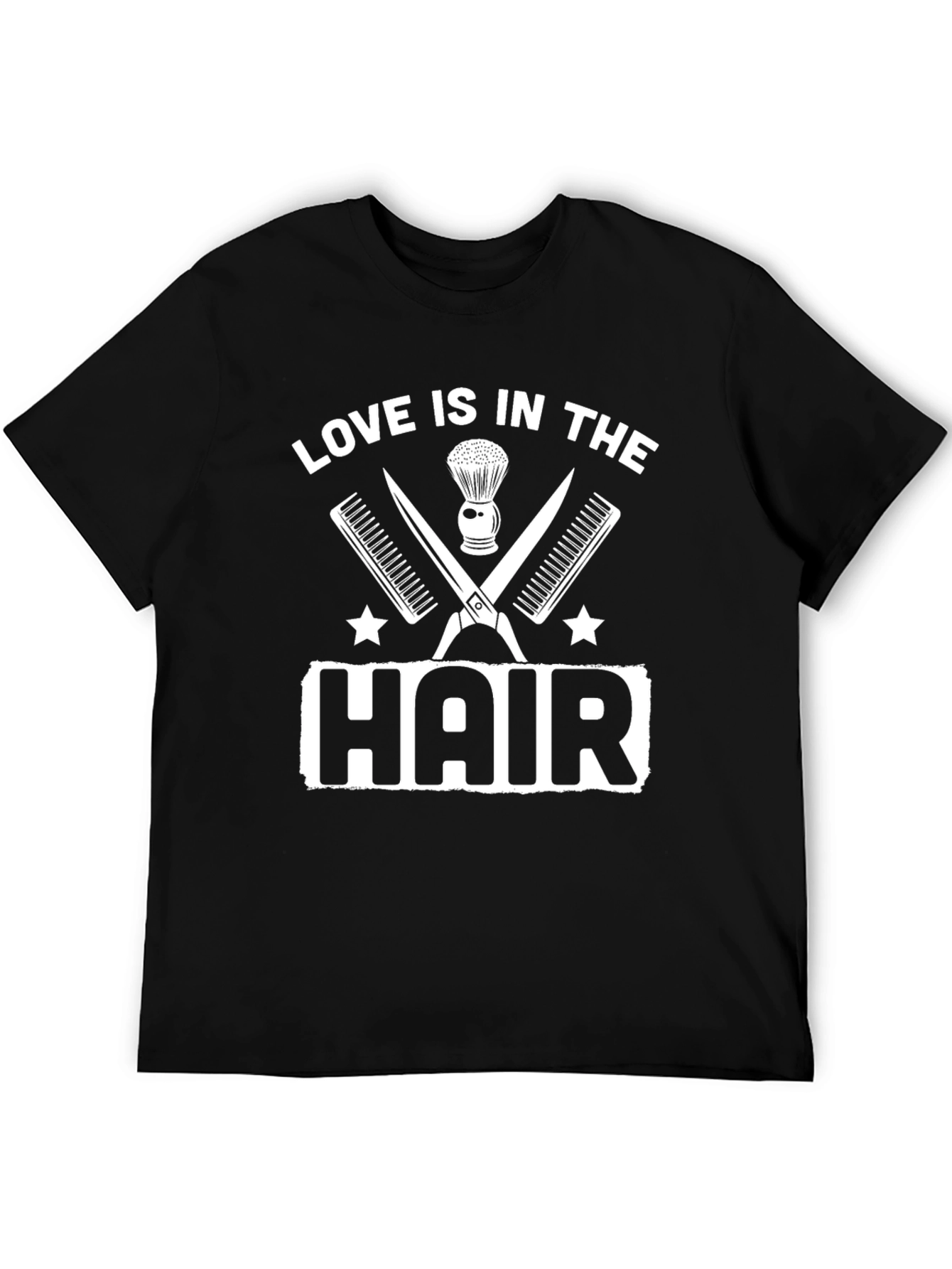 Black Love is in the Hair Barber T-Shirt view 5