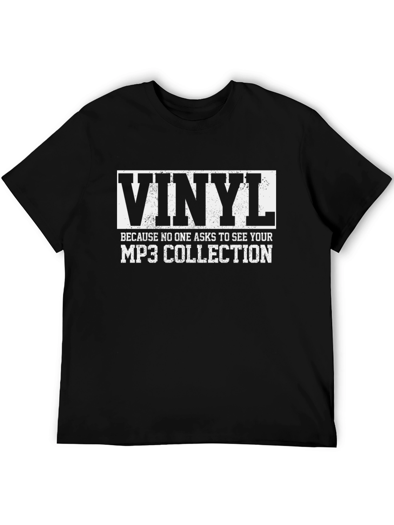 Black Vinyl Music T-Shirt: Because No One Asks To See Your MP3 Collection view 5