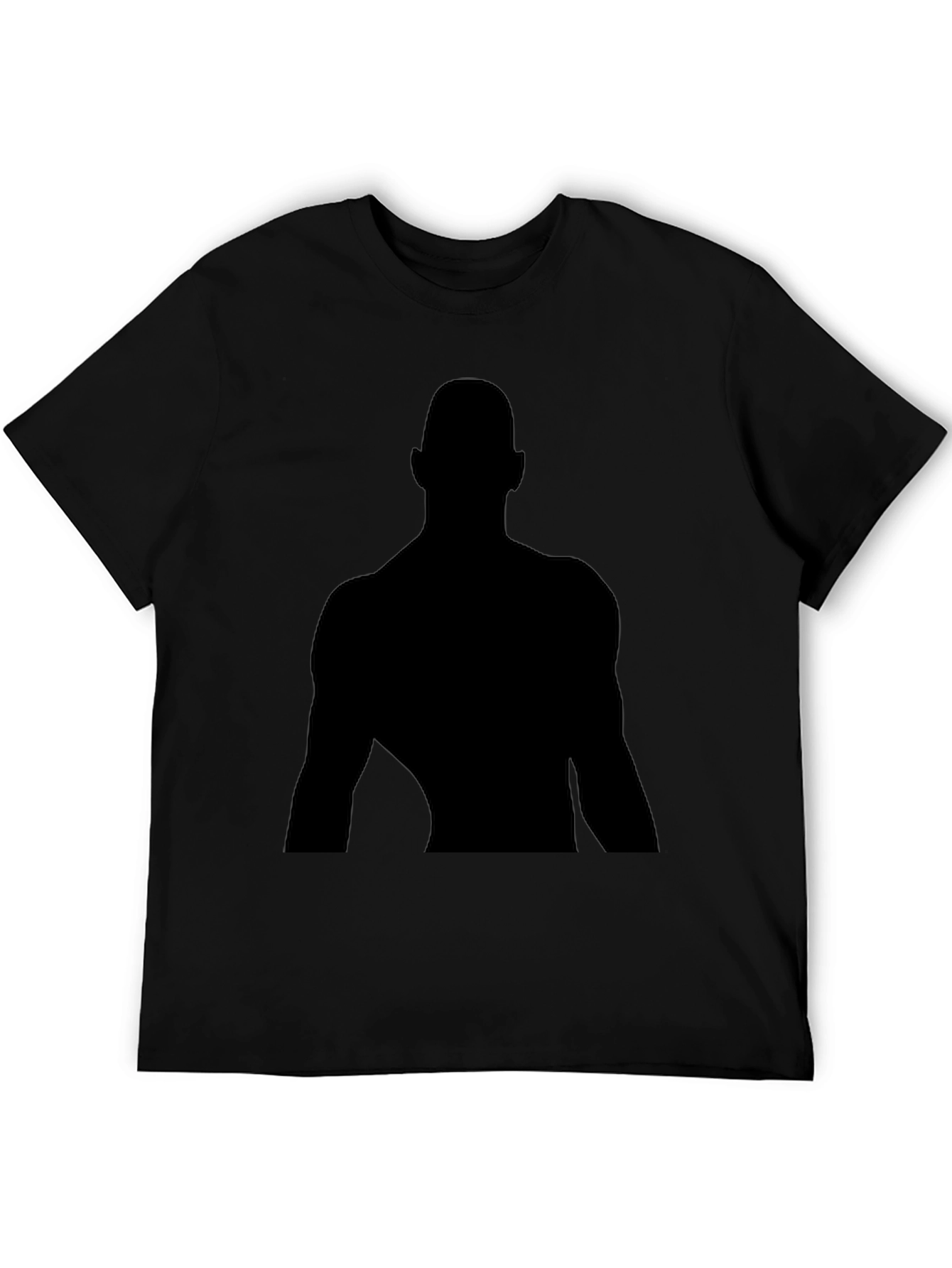 Black Silhouette Graphic Black T-Shirt - Classic Fit view 5