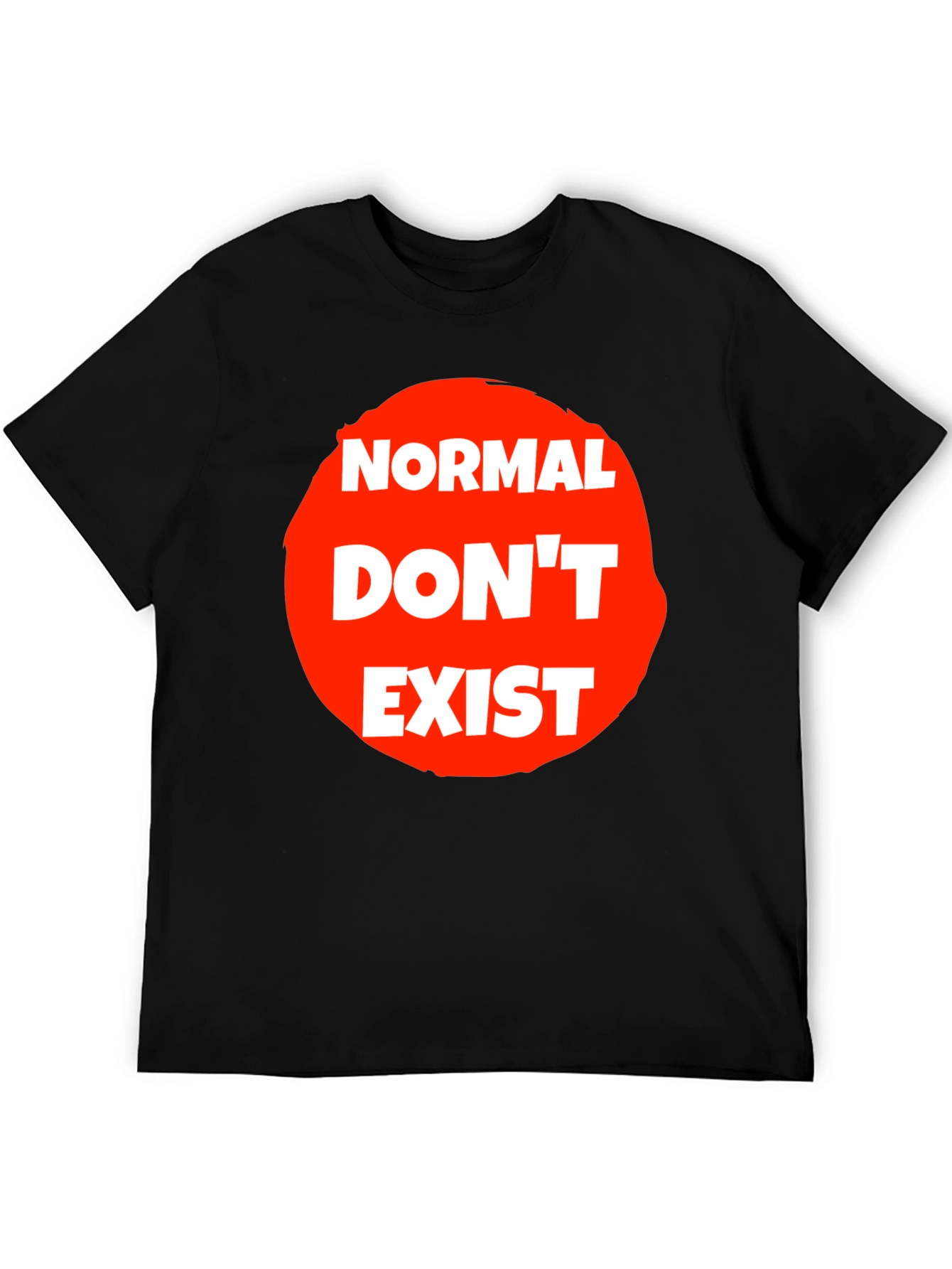 Black Normal Don't Exist Graphic Tee - Unisex view 5