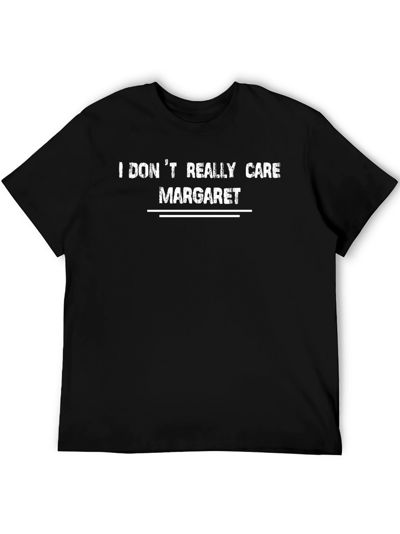 Black I Don't Really Care Margaret T-Shirt view 5