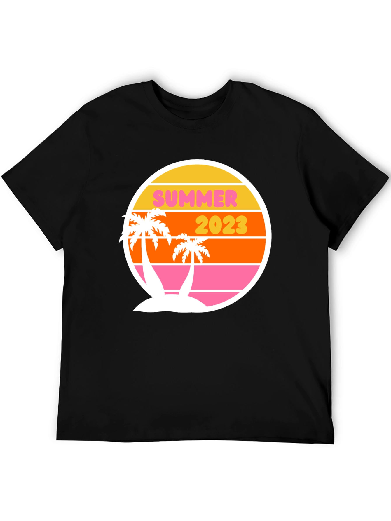 Black Summer 2023 Retro Palm Tee view 5
