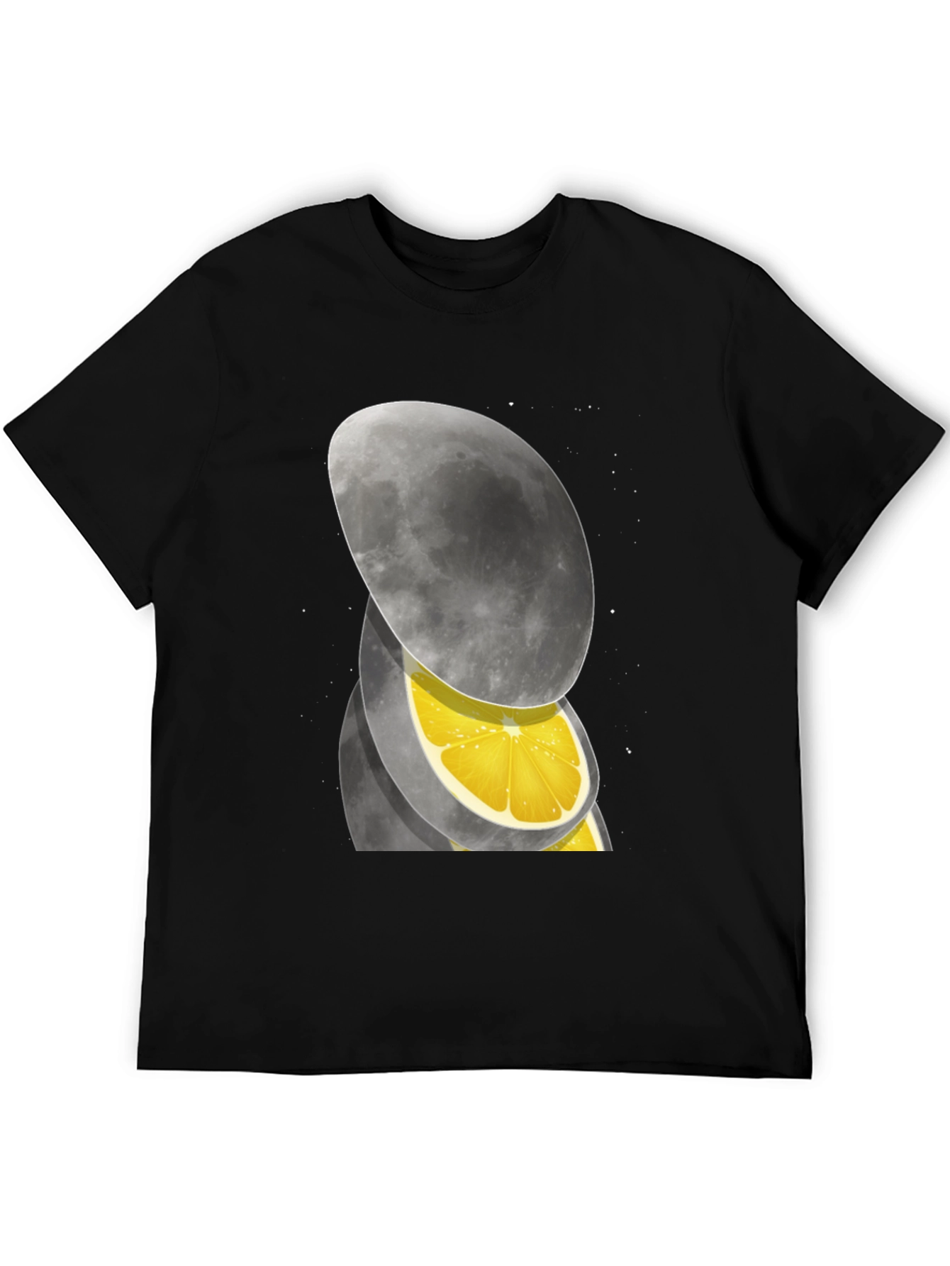 Black Moon Slice T-Shirt - Unique Graphic Tee view 5