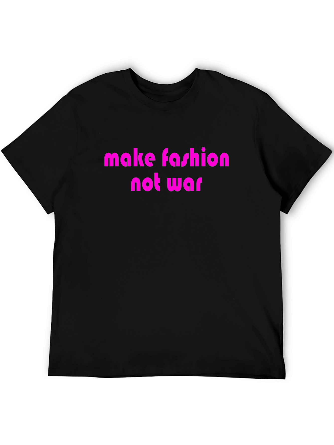 Black Make Fashion Not War Graphic T-Shirt view 5