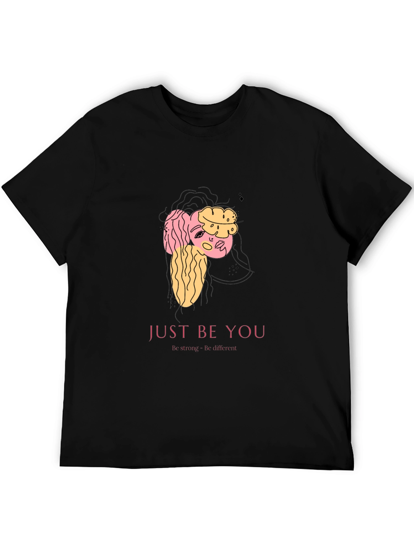 Just Be You Graphic T-Shirt - Black - 5