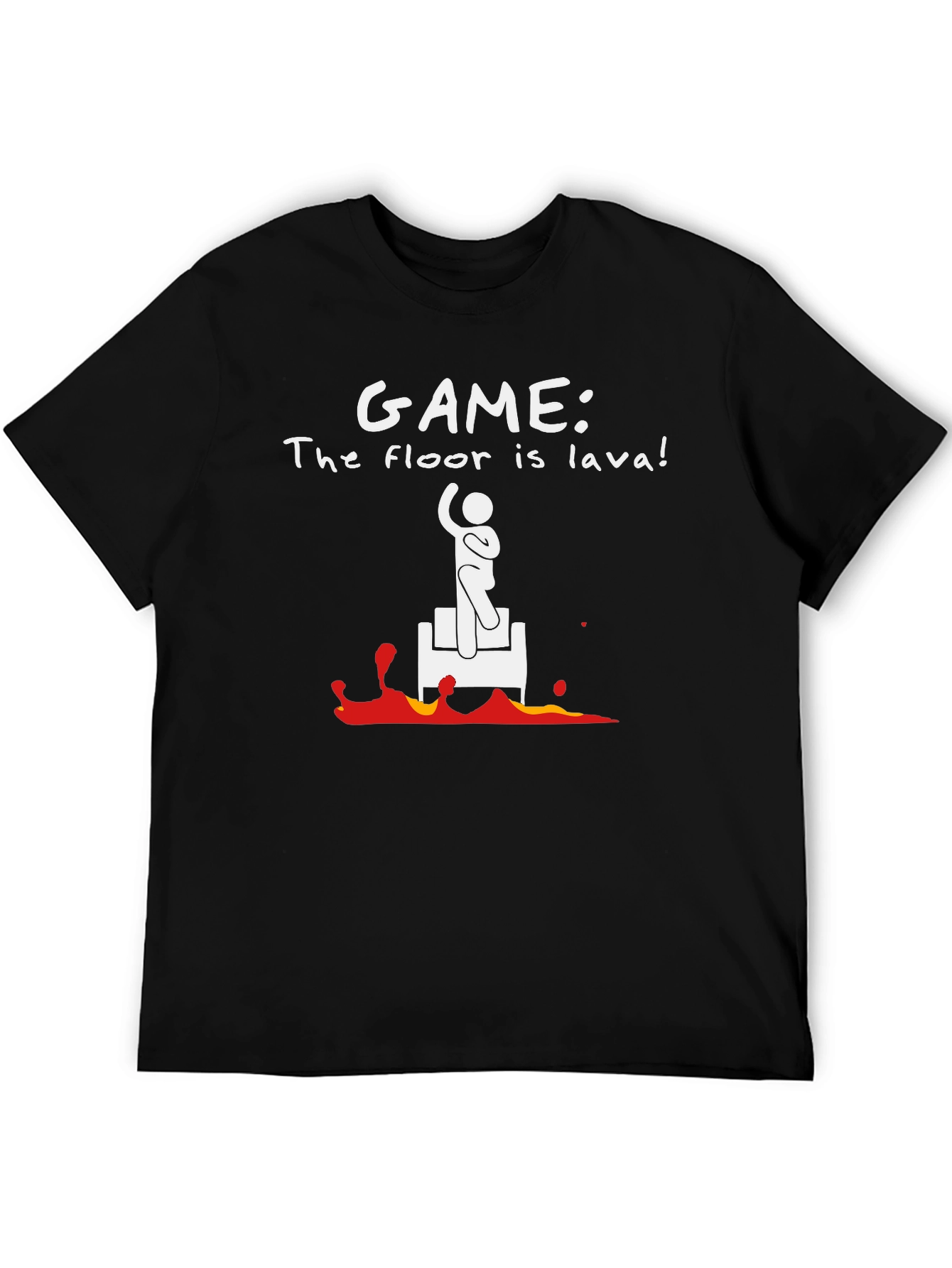 Black Game: The Floor is Lava T-Shirt view 5