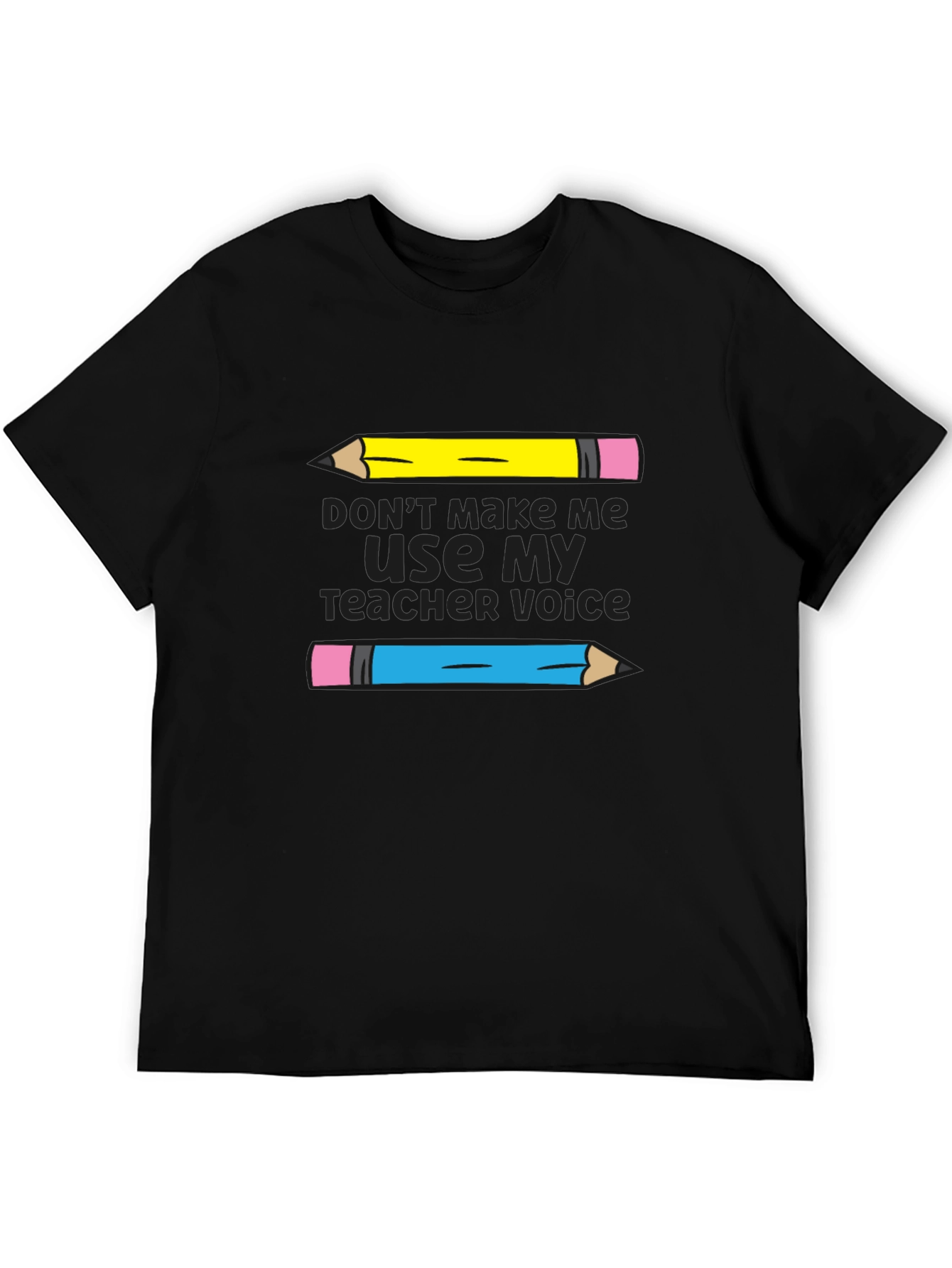 Black Teacher Voice T-Shirt - Funny Teacher Gift view 5