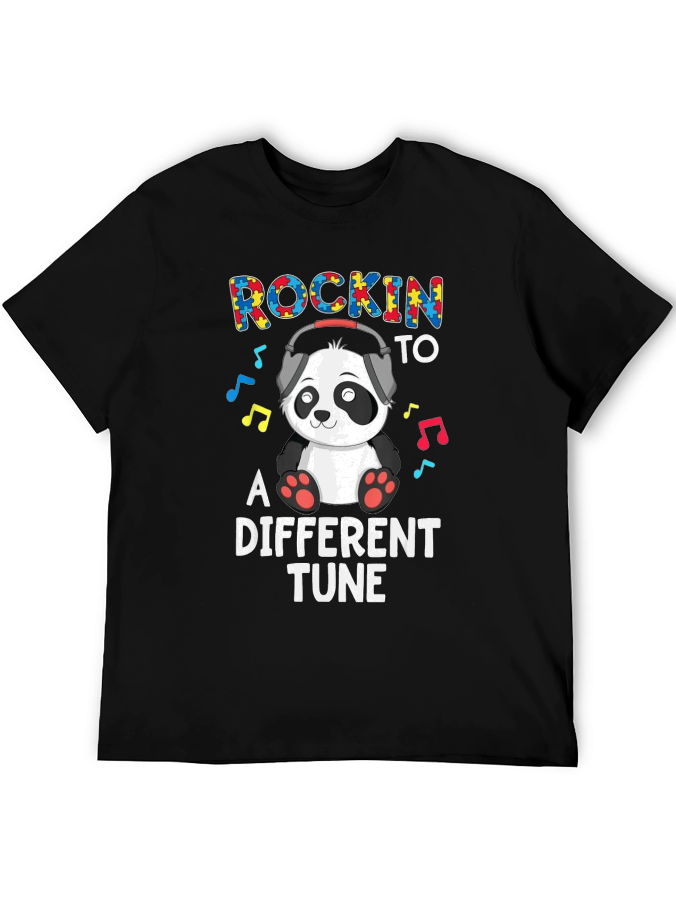 Black Rockin' to a Different Tune T-Shirt view 5
