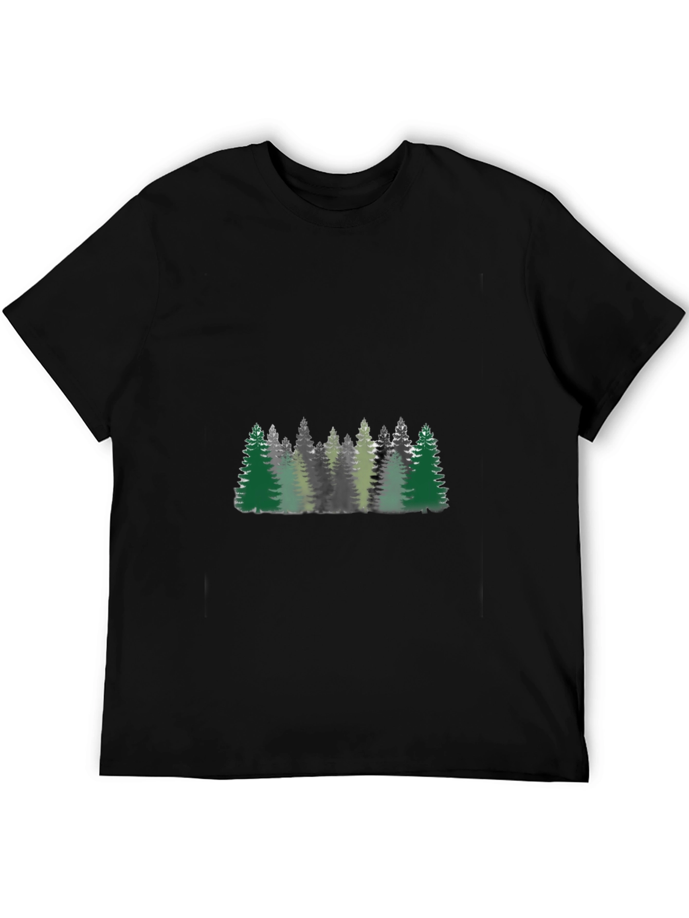 Black Forest Graphic Print Black T-Shirt view 5