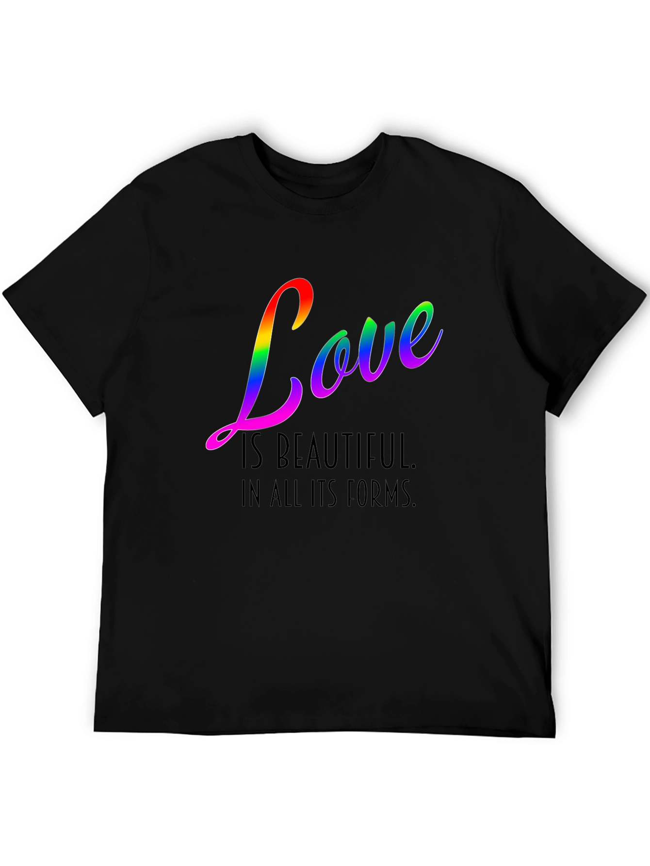 Black Love is Beautiful Pride T-Shirt view 5