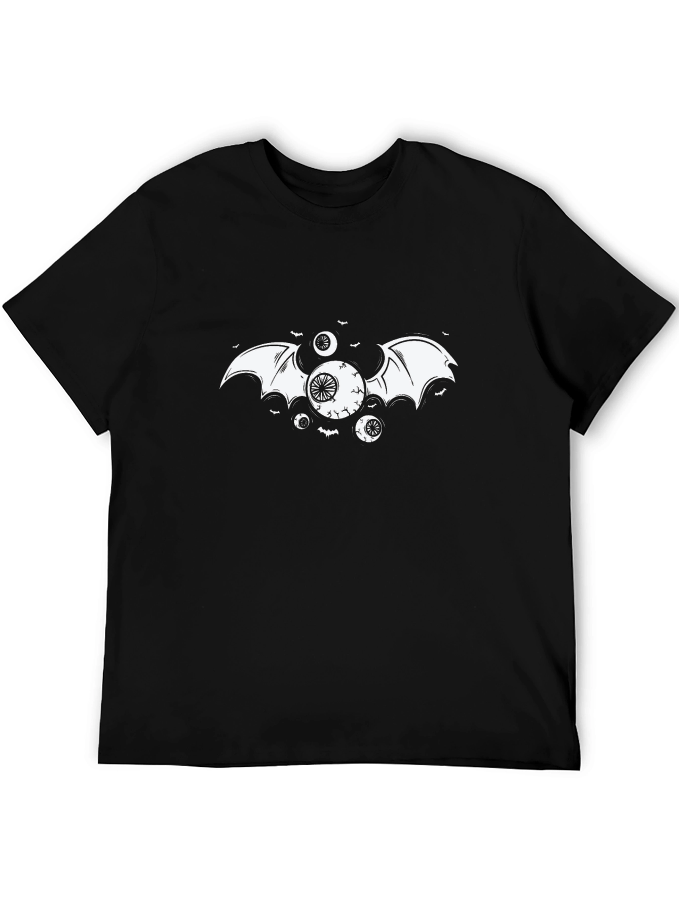 Black Eye Bat Graphic T-Shirt - Halloween Style view 5