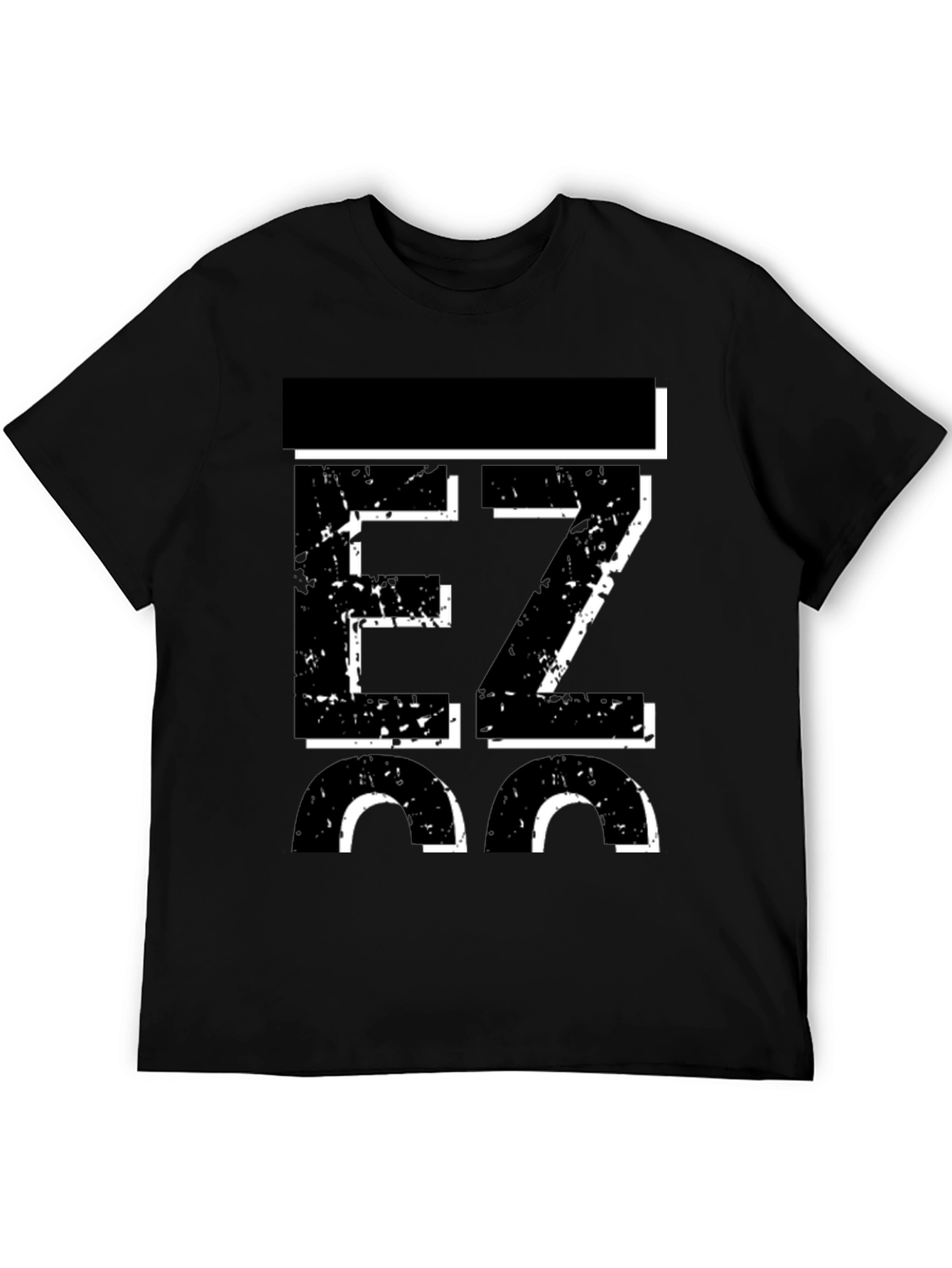 Black EZ 36 Men's Graphic Black T-Shirt view 5