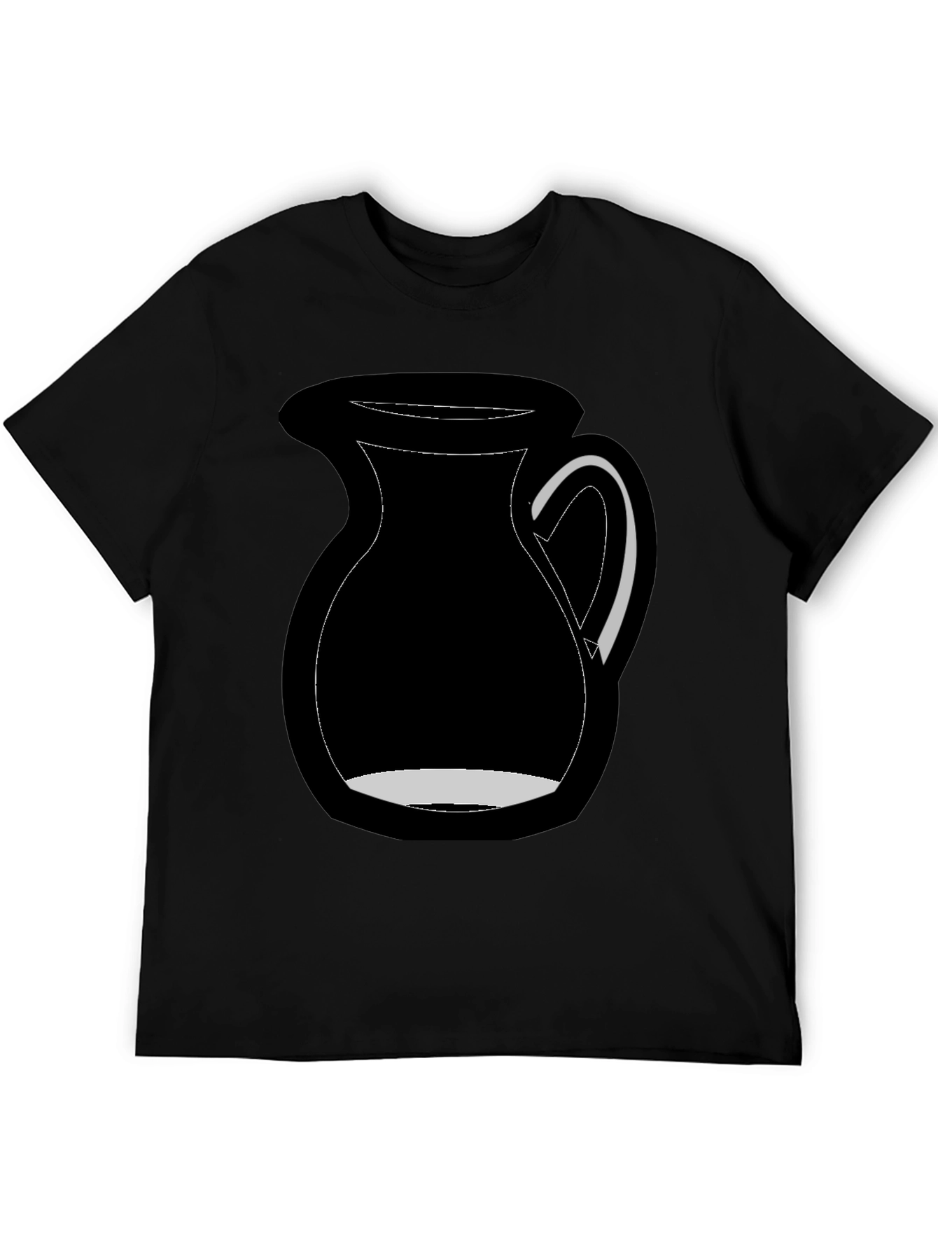 Black Black Graphic Tee - Milk Pitcher Design view 5