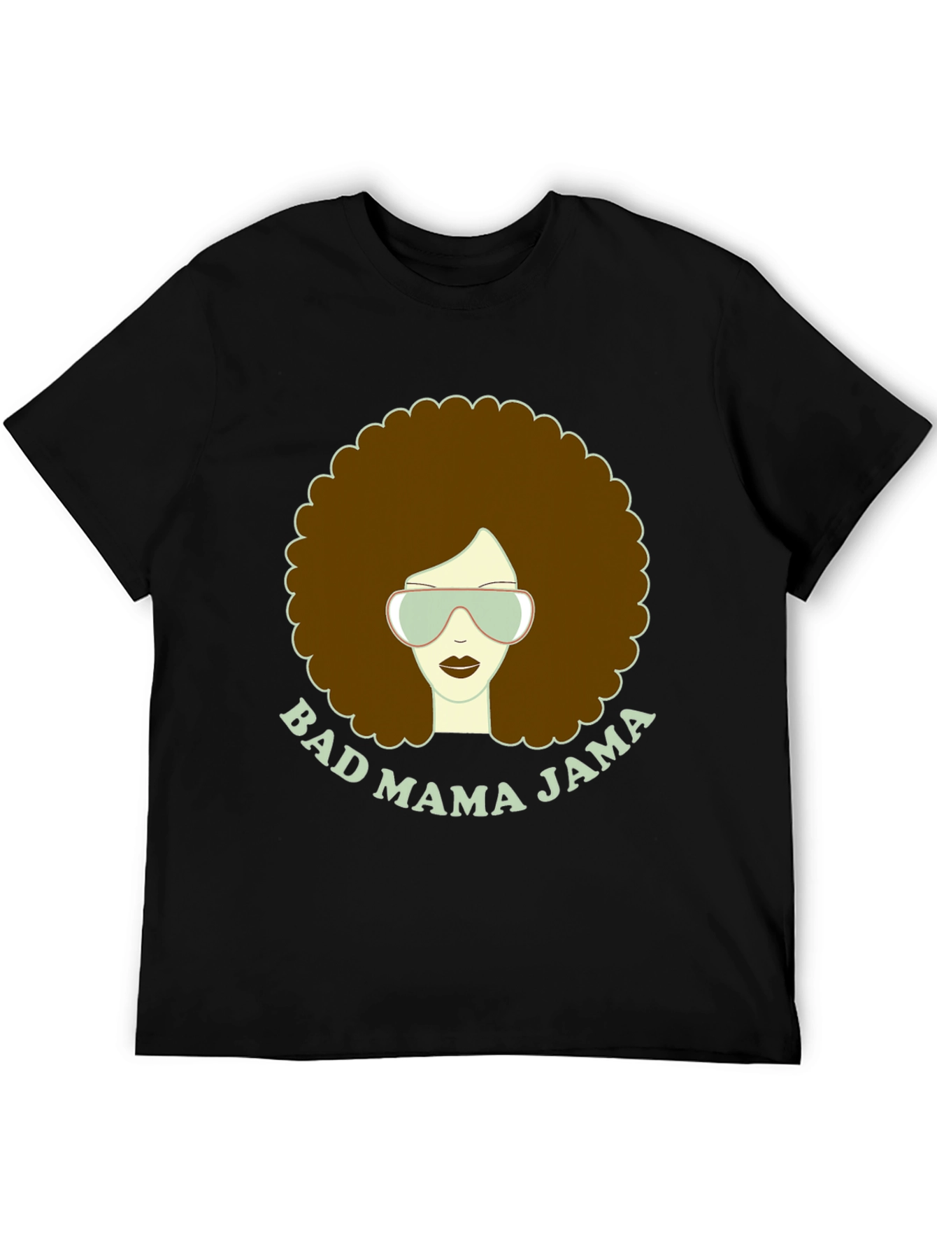 Black Bad Mama Jama Graphic T-Shirt view 5