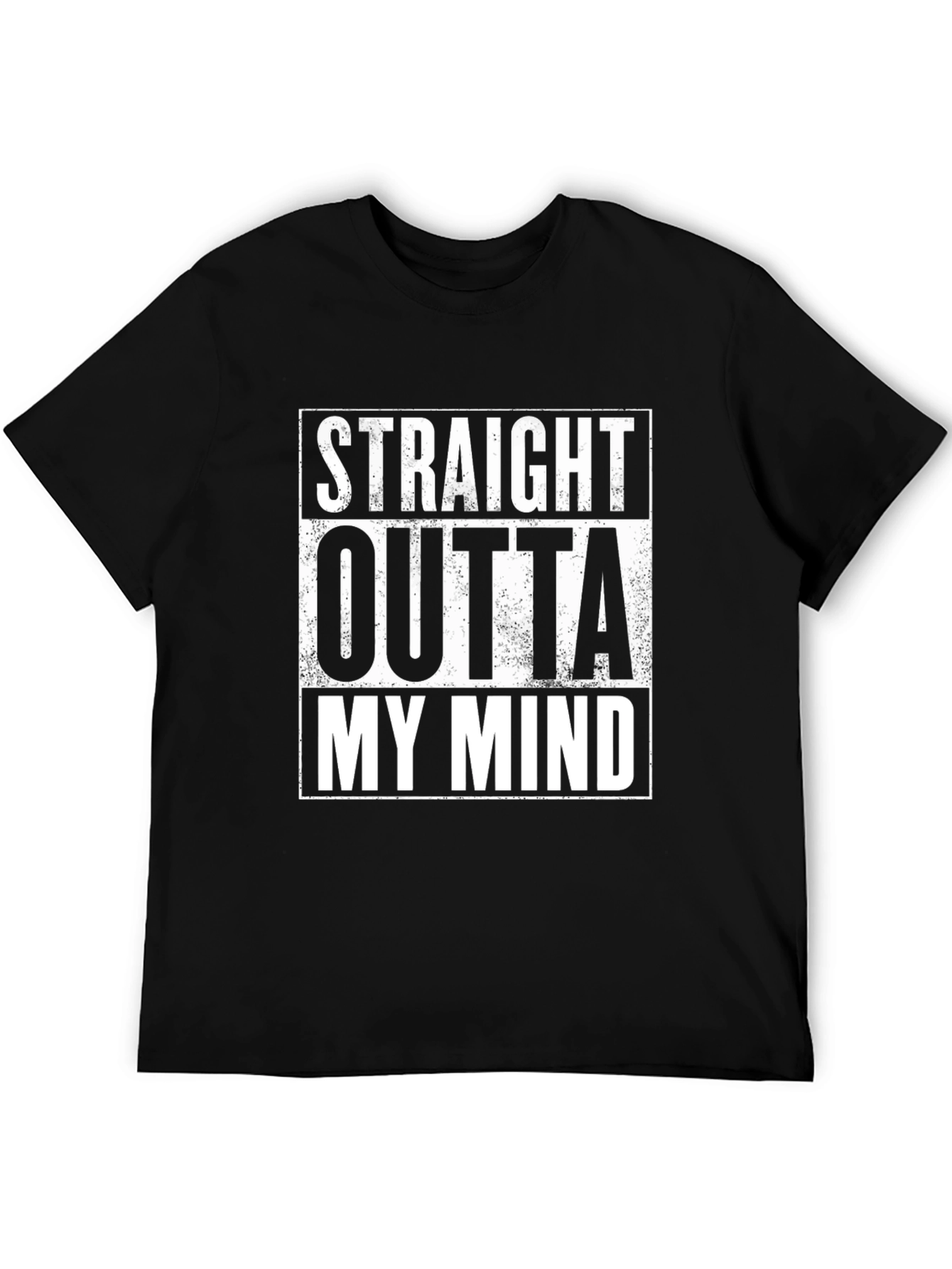 Black Straight Outta My Mind Graphic Tee view 5