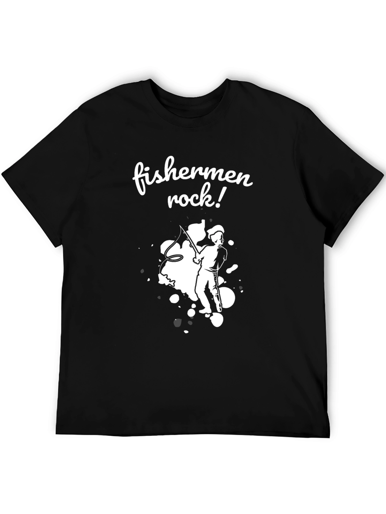 Fishermen Rock Graphic T-Shirt - Black - 5