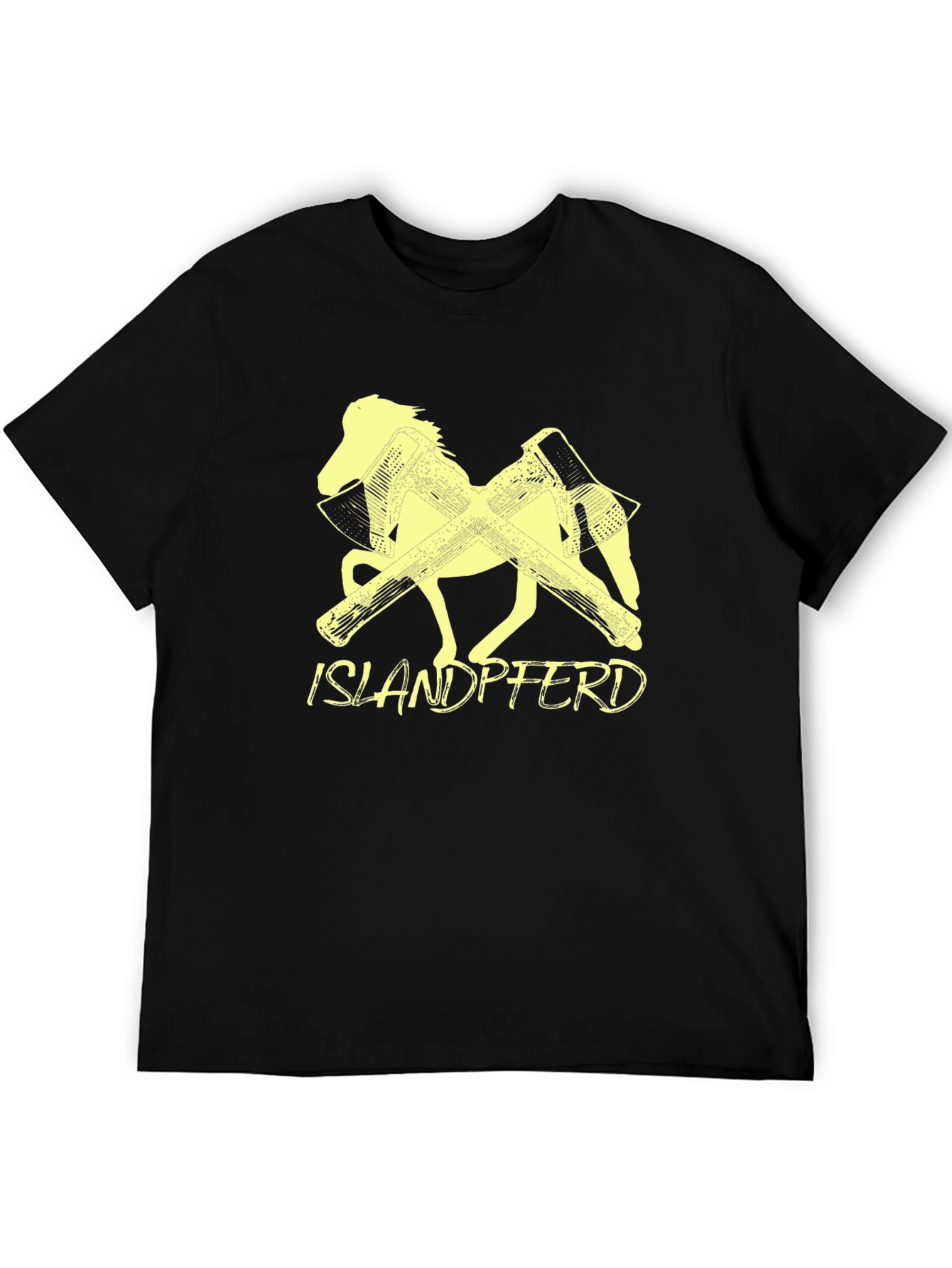 Islandpferd Horse T-Shirt - Black - 5