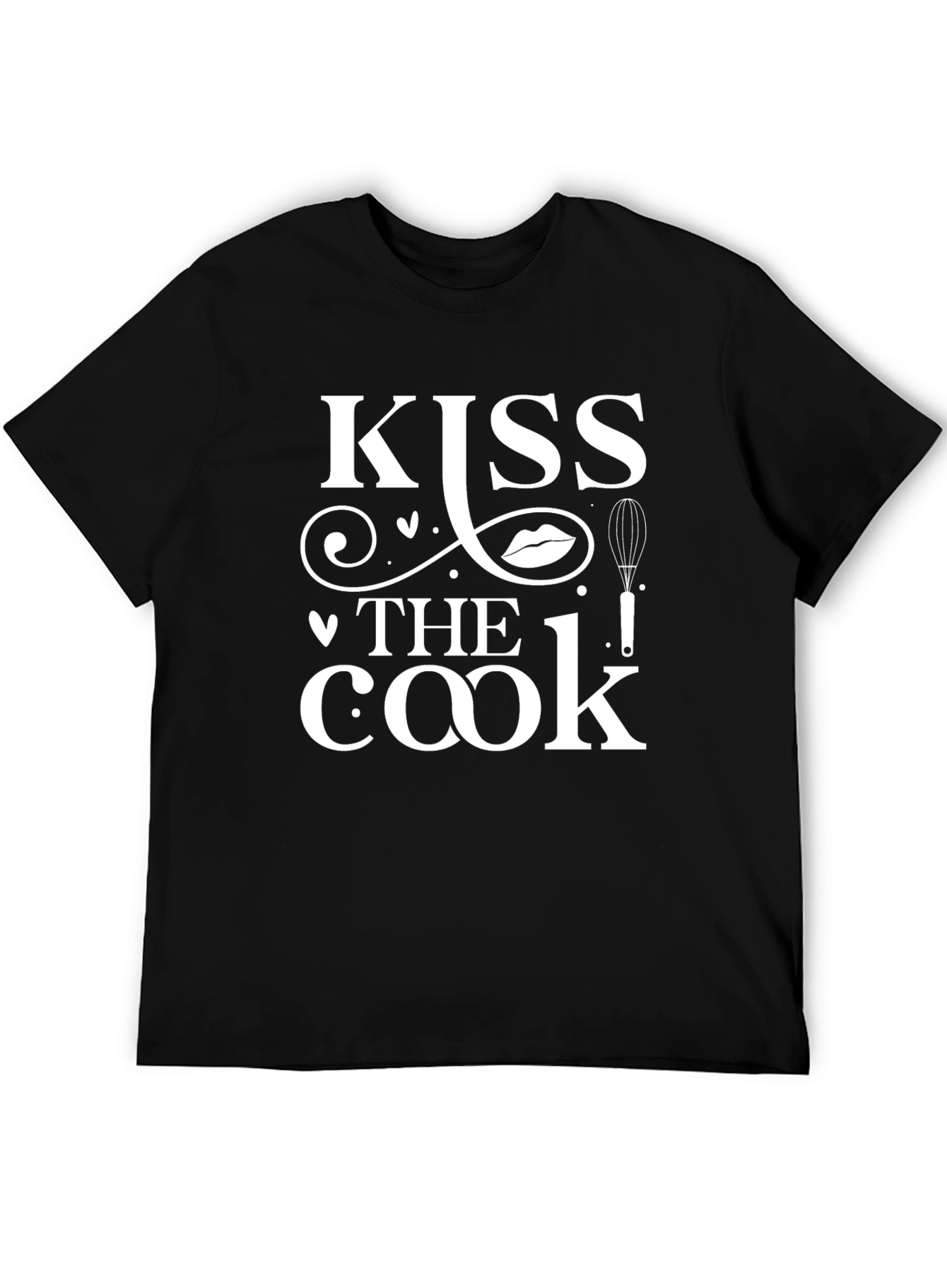 Black Kiss The Cook T-Shirt - Funny Kitchen Apparel view 5
