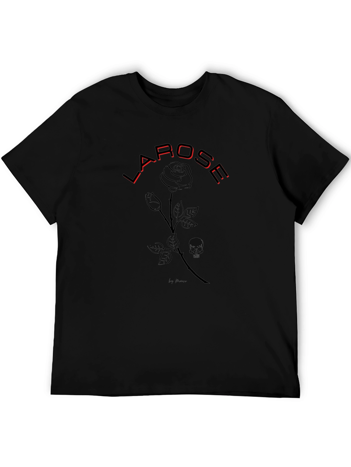 Black La Rose Graphic T-Shirt - Black view 5