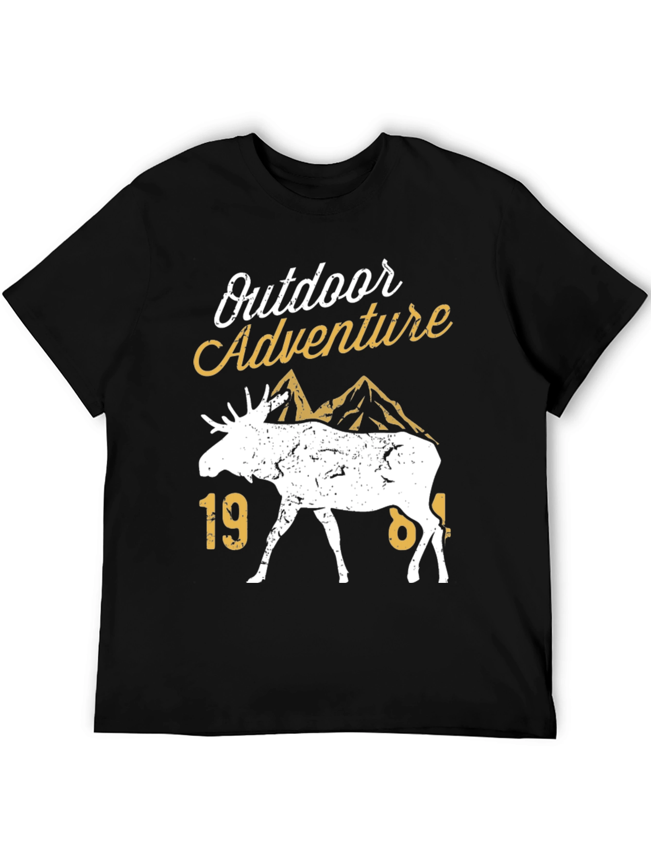 Outdoor Adventure Moose T-Shirt - Black - 5
