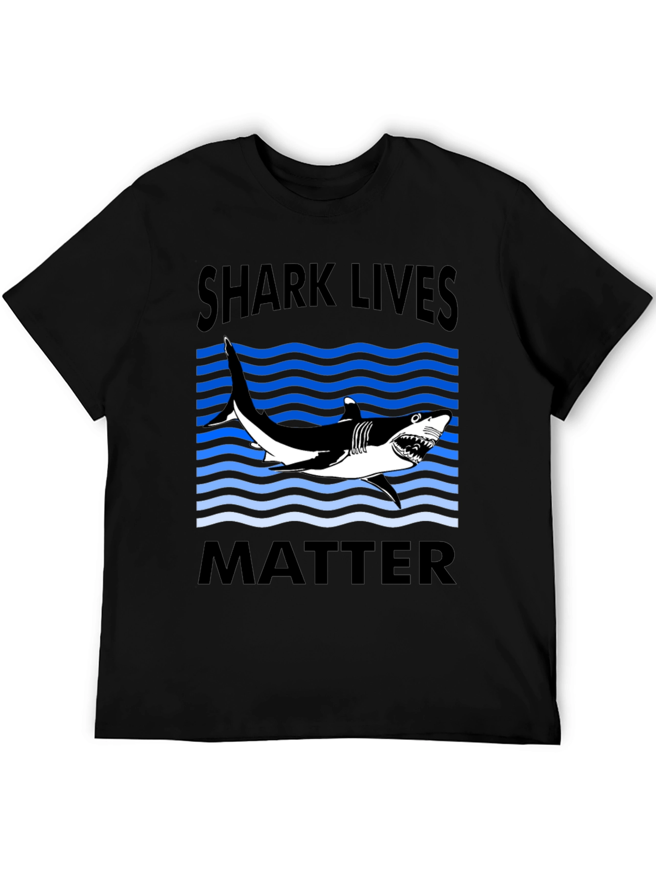 Black Shark Lives Matter Graphic T-Shirt view 5