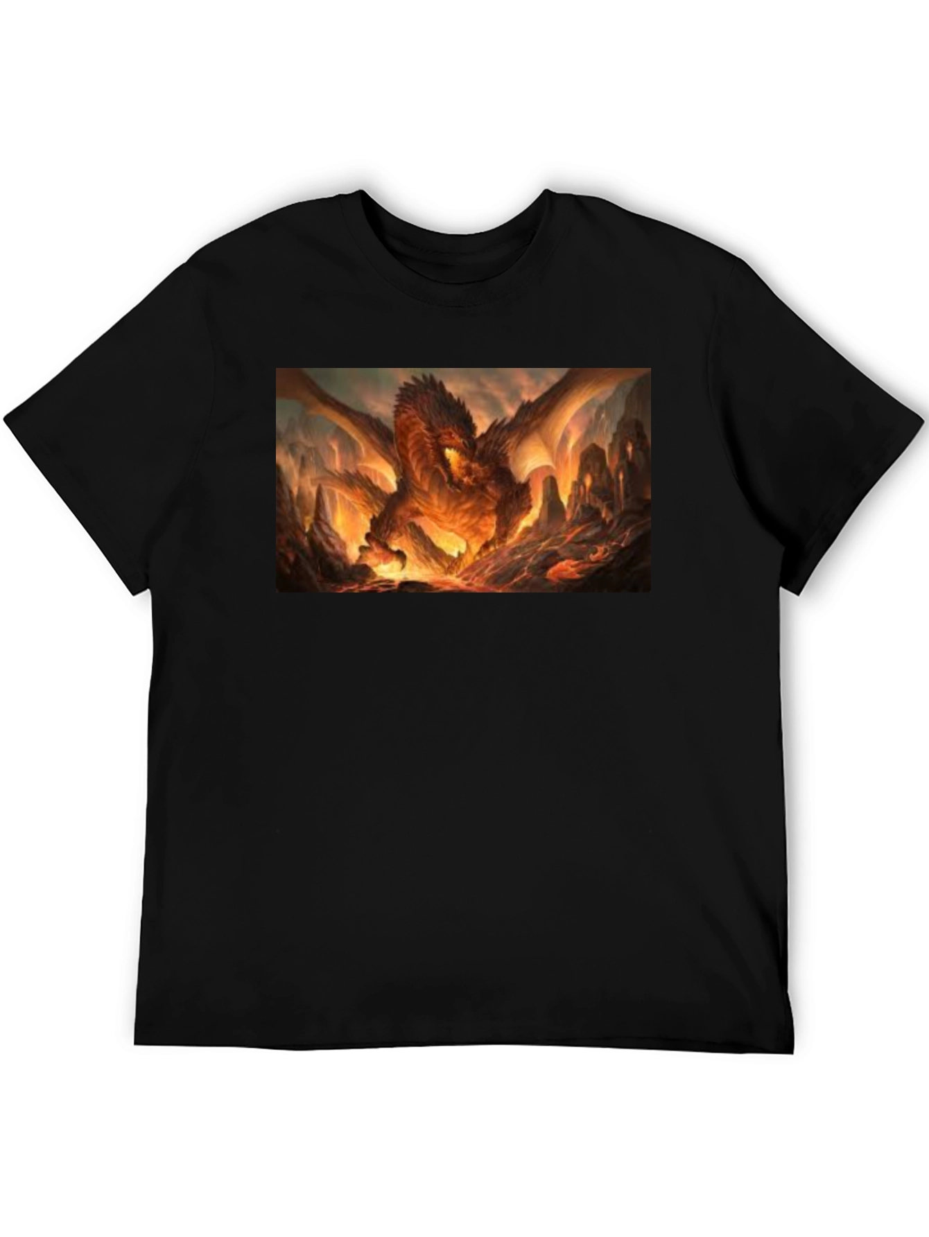 Black Fiery Dragon T-Shirt - Unleash the Beast Within! view 5