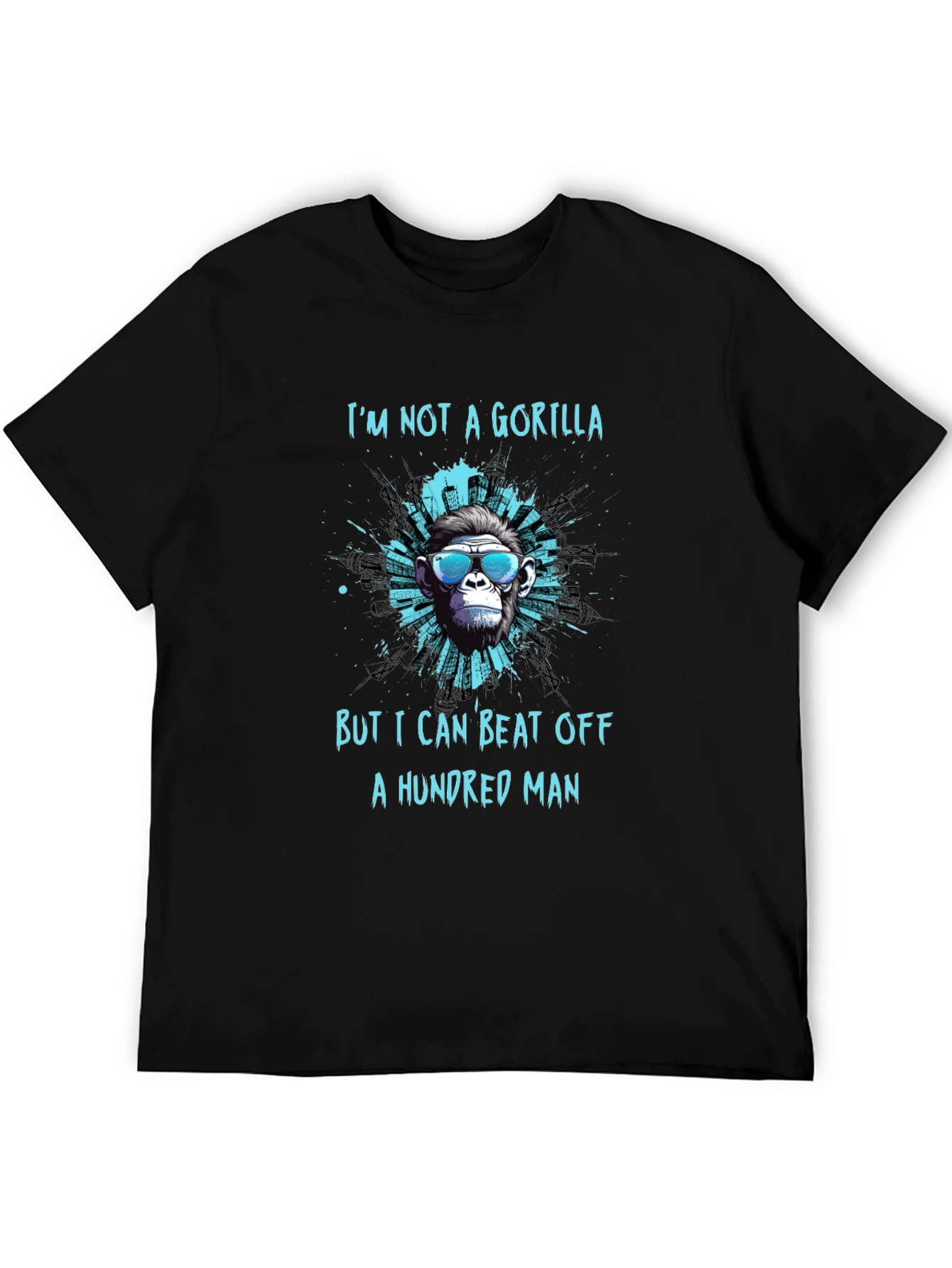 Black I'm Not A Gorilla Funny Graphic T-Shirt view 5