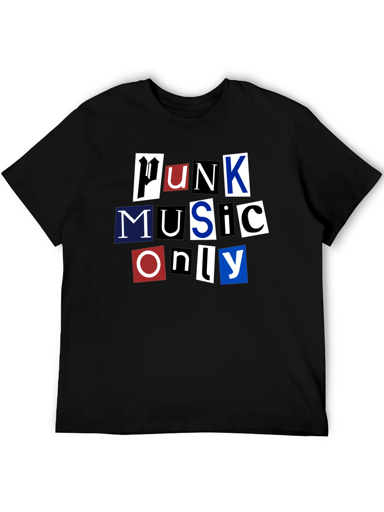 Black Punk Music T-Shirt view 5