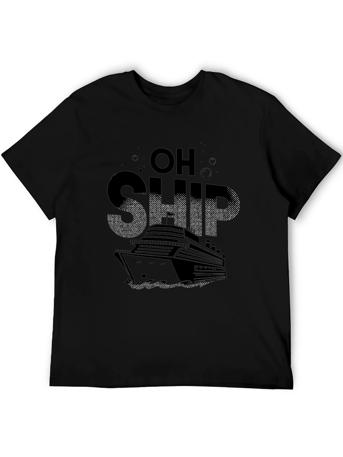 Black Oh Ship Cruise T-Shirt view 5