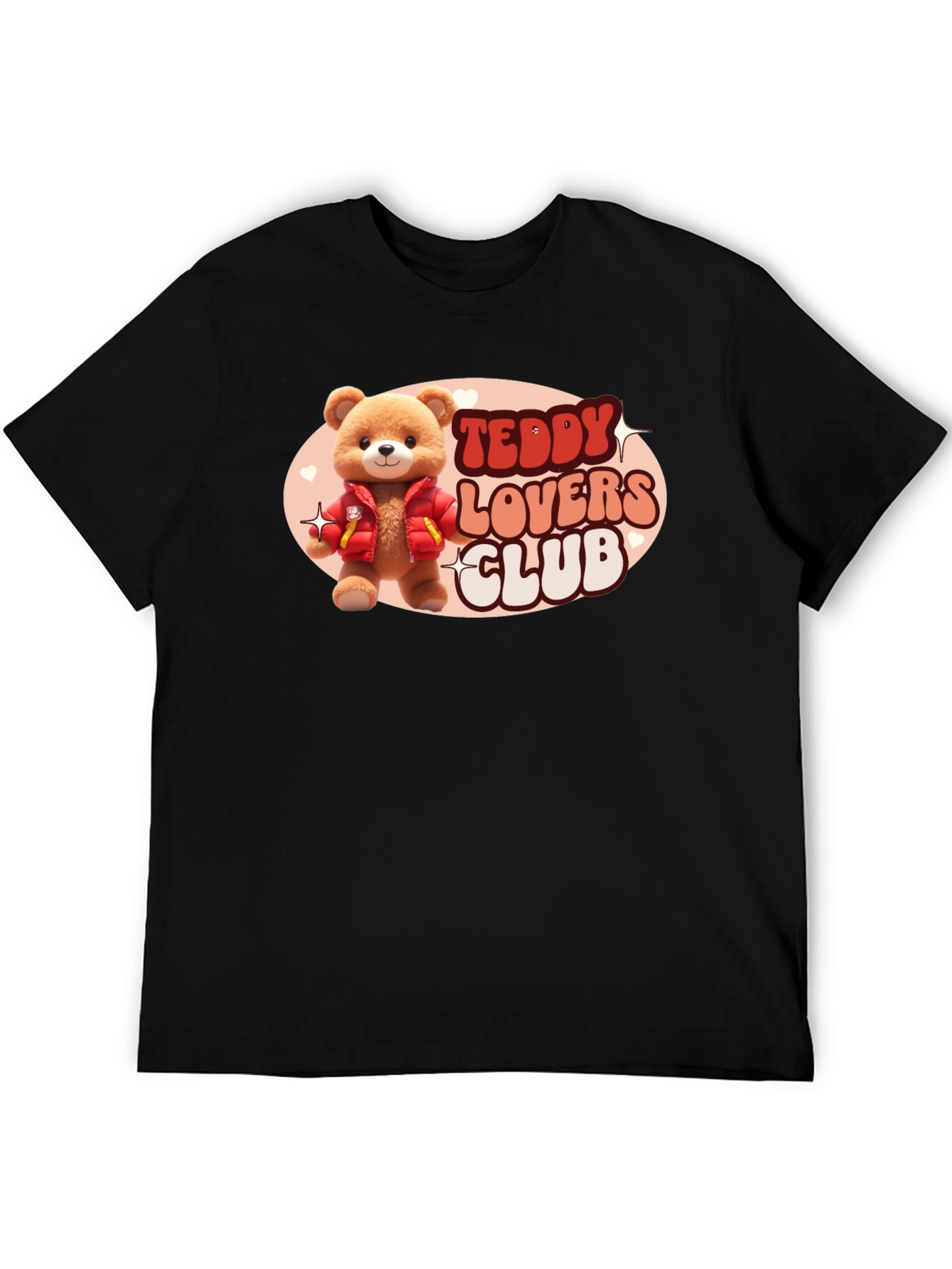 Black Teddy Lovers Club Black T-Shirt view 5