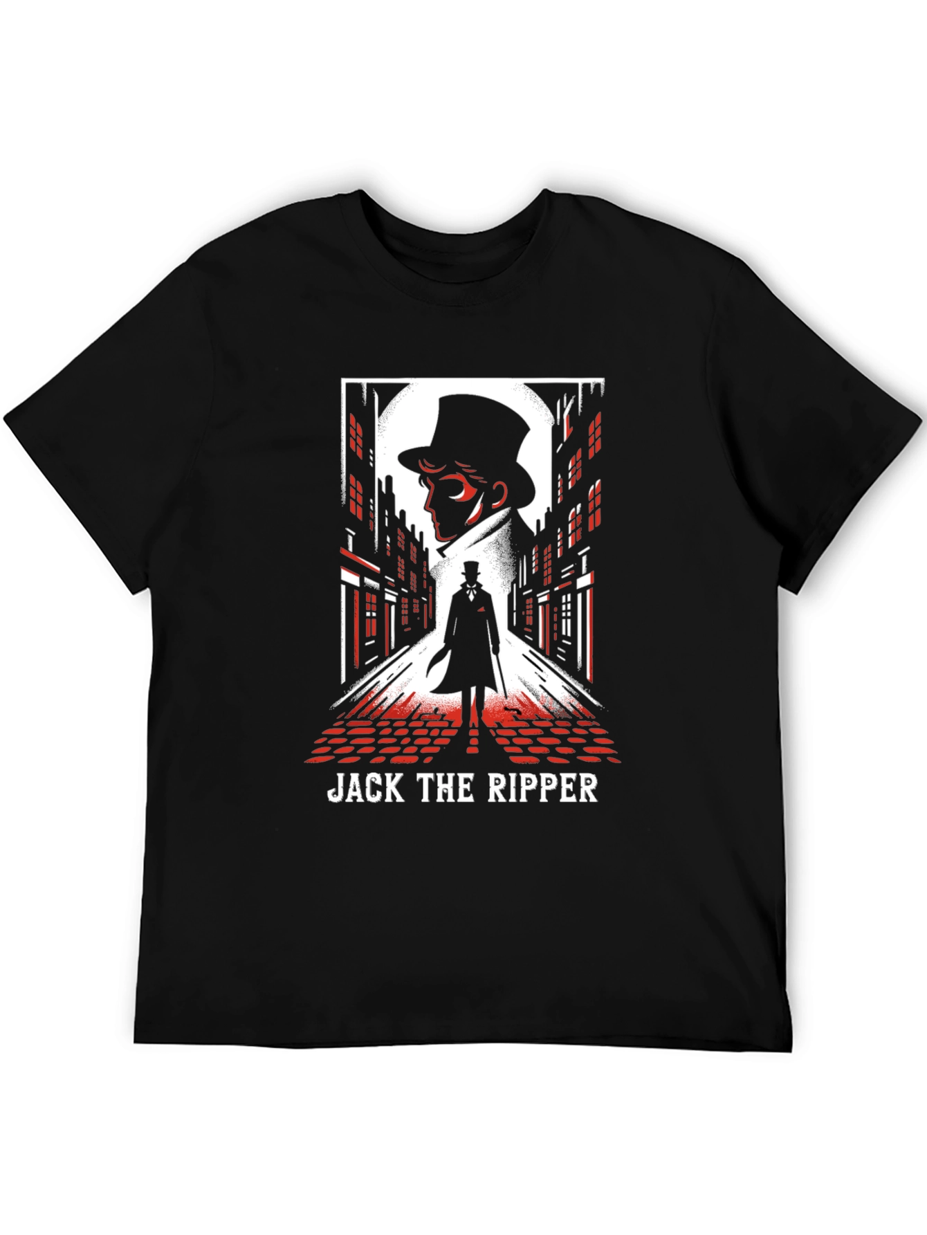 Black Jack the Ripper Graphic Tee - Spooky Season Apparel view 5