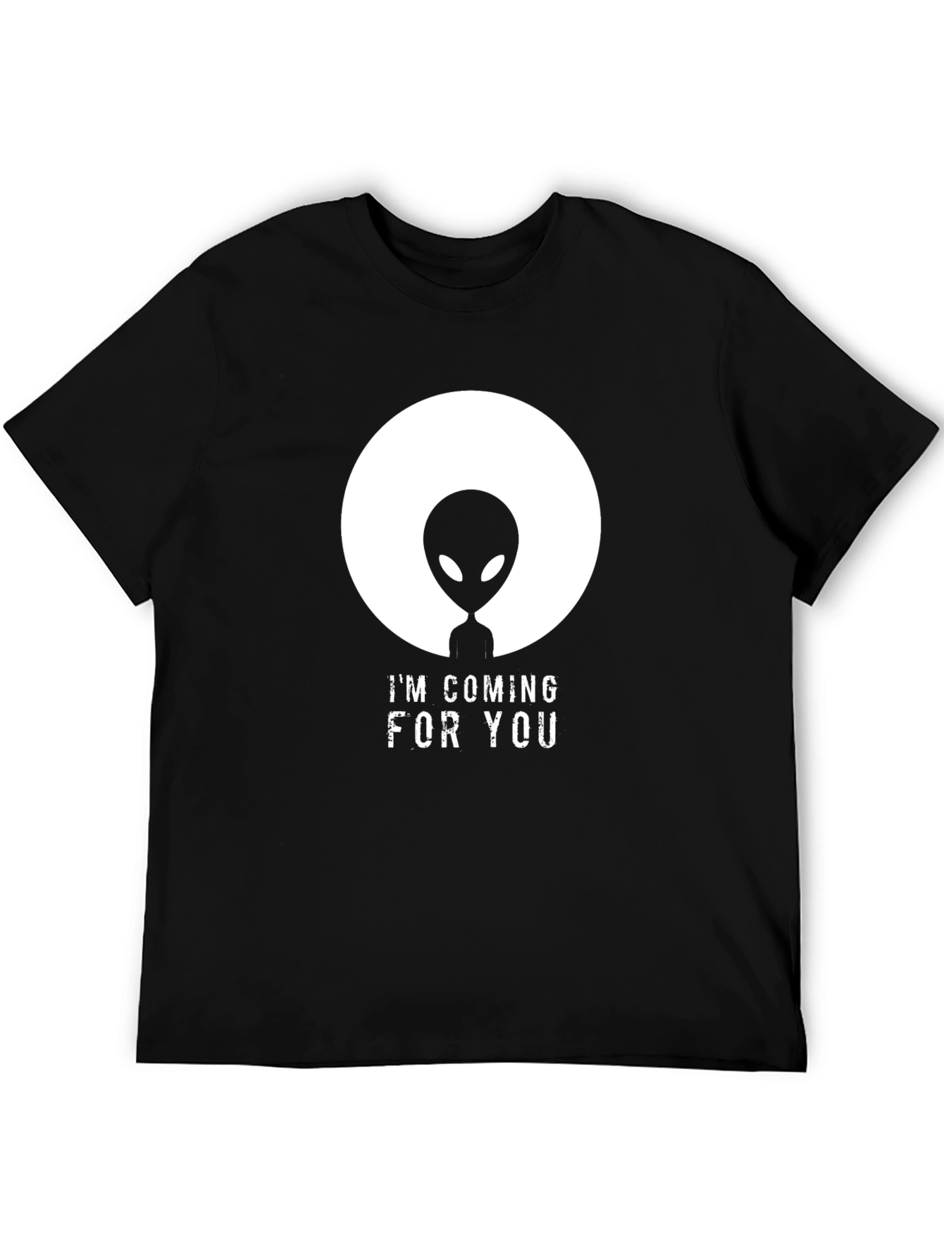 Black I'm Coming for You Alien Graphic Tee view 5