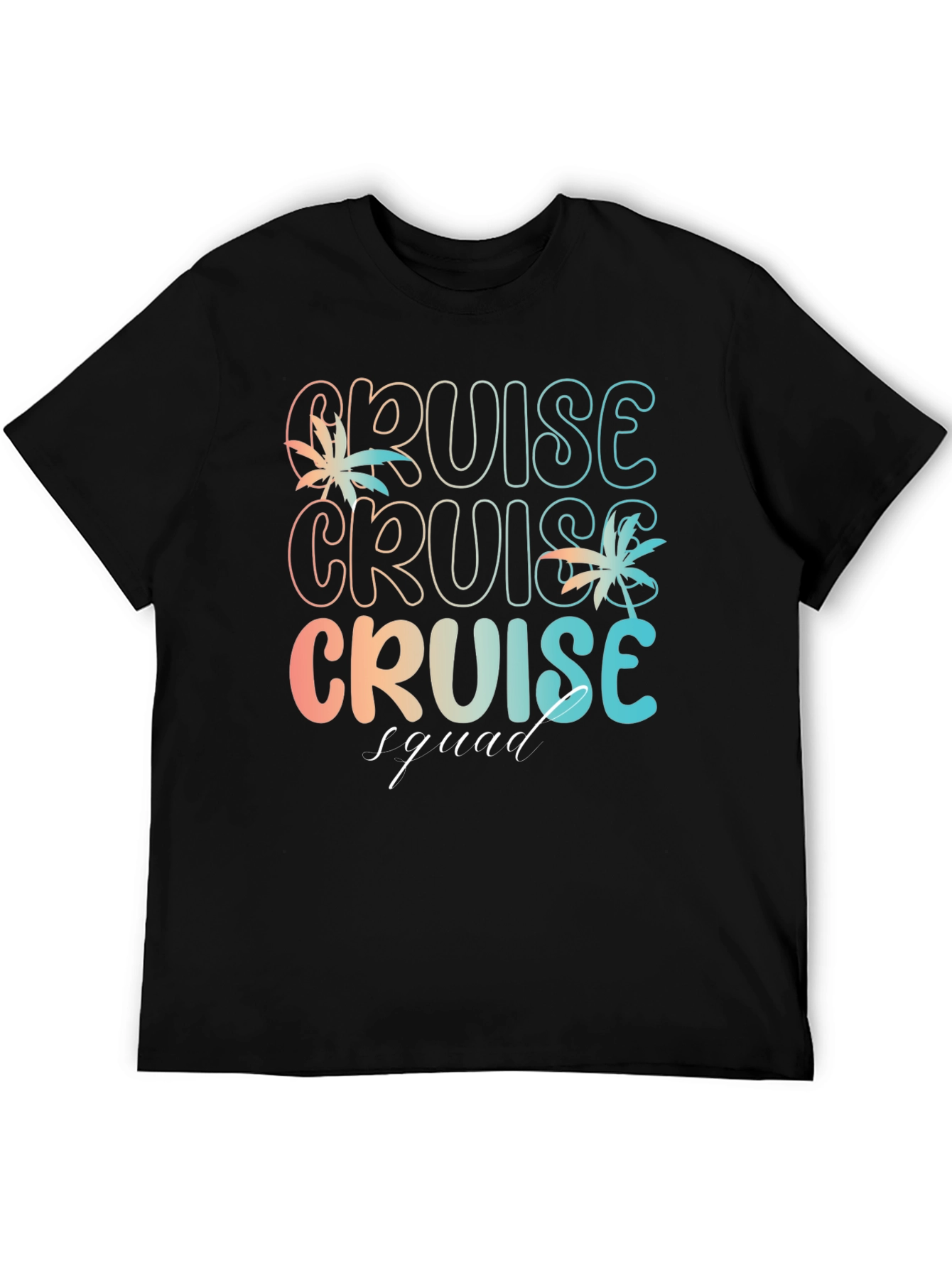 Black Cruise Squad Graphic T-Shirt - Vacation Ready view 5